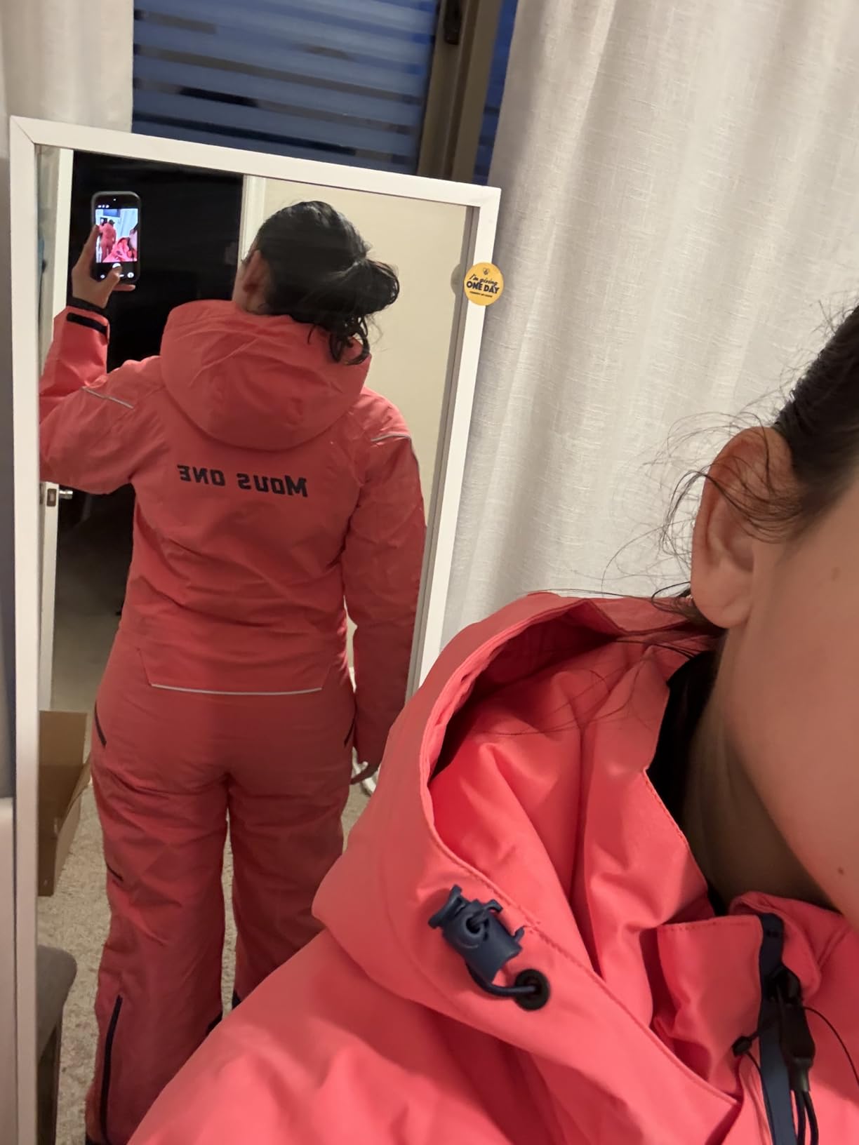 Women One Pieces Ski Suits Waterproof Warm Insulated Ski Jumpsuit Removable Hood Snowsuit for Snow Sport customer photo 1
