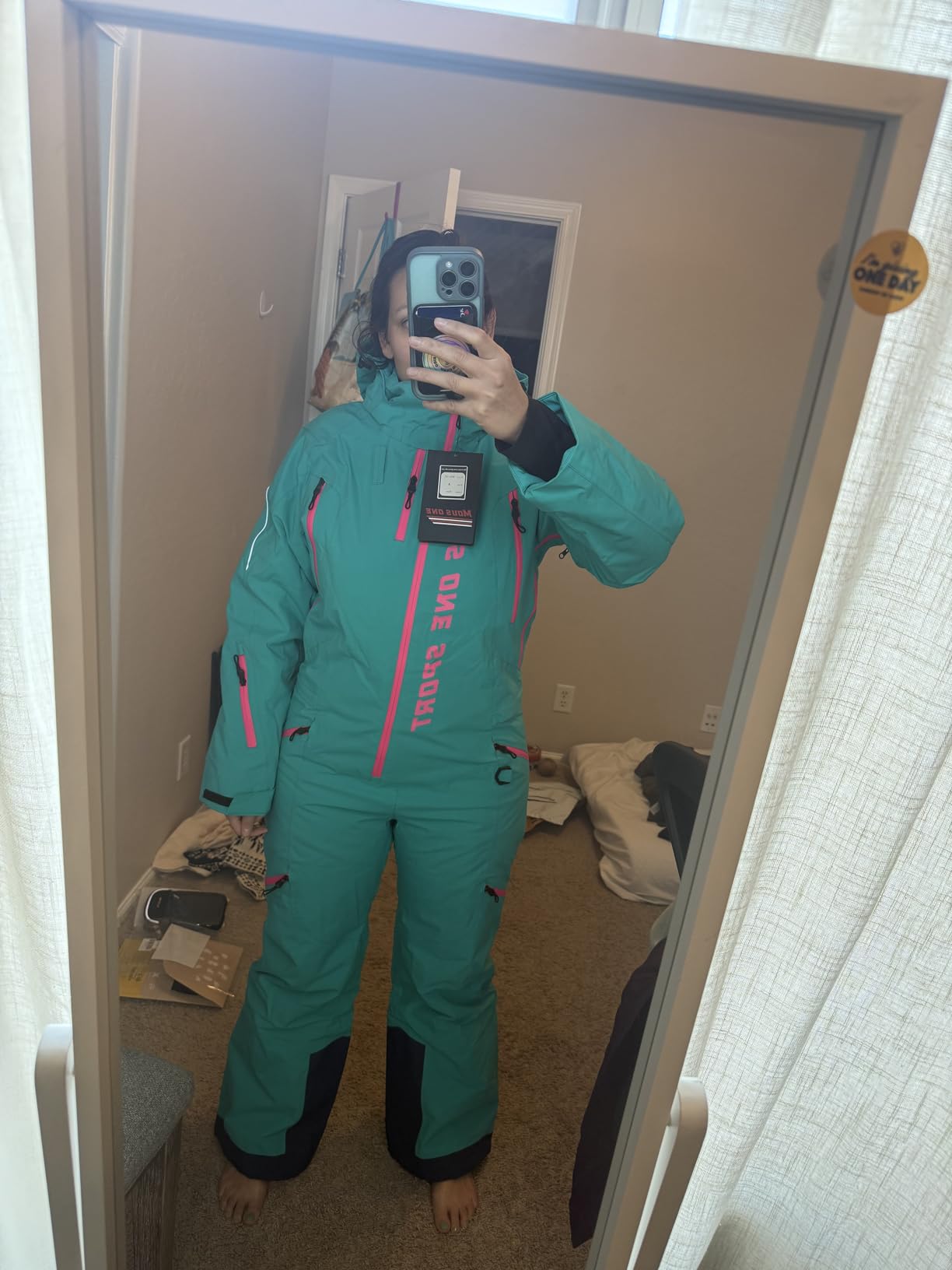 Women One Pieces Ski Suits Waterproof Warm Insulated Ski Jumpsuit Removable Hood Snowsuit for Snow Sport customer photo 2