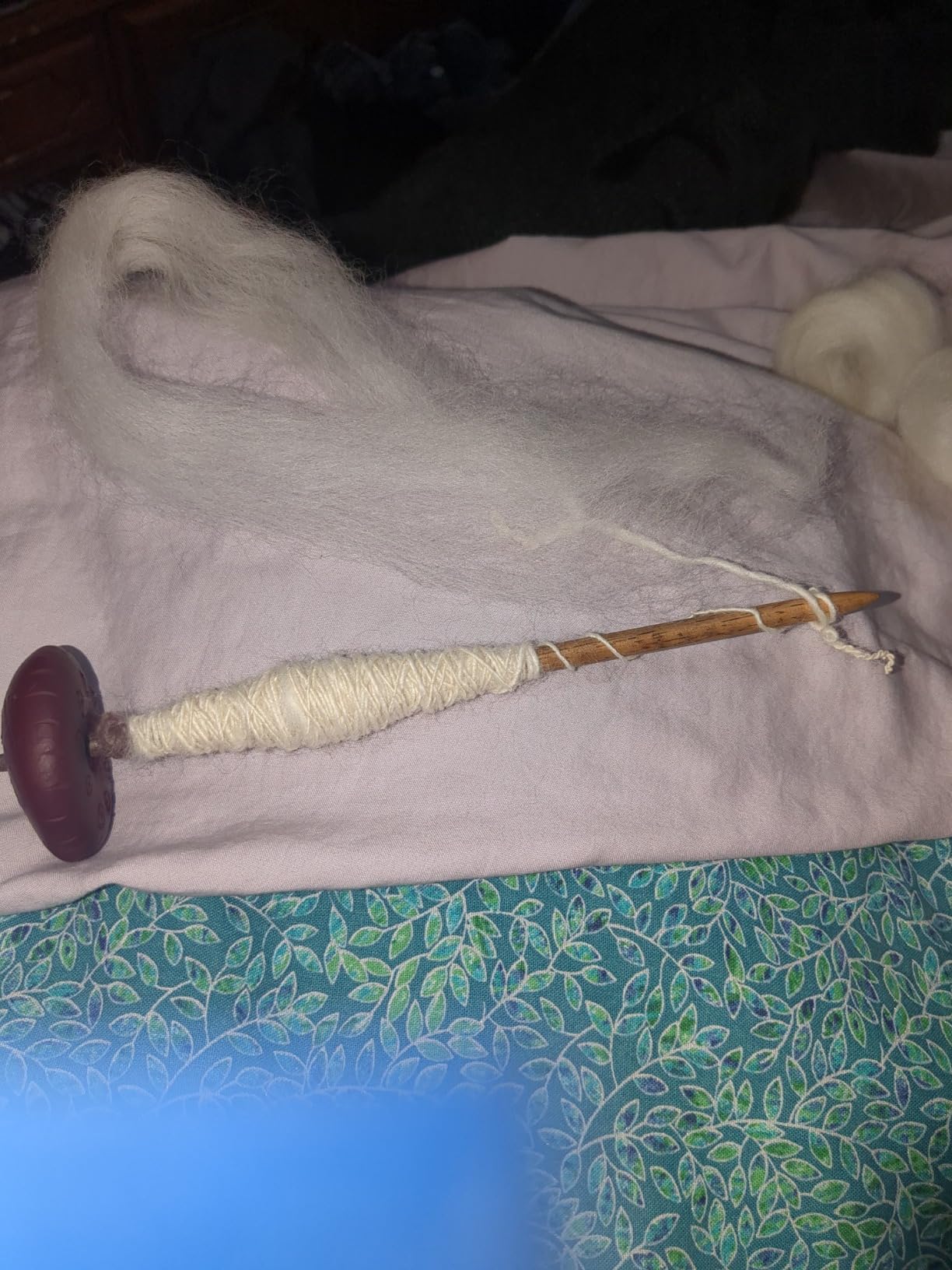 Revolution Fibers Corriedale Wool Roving 1 lb (16 Ounces) for Spinning | Soft Chunky Jumbo Yarn for Arm Knitting Blanket |100% Natural Undyed (Off-White) Wool Yarn Bulk, Felting Core, Carded Stuffing customer photo 1