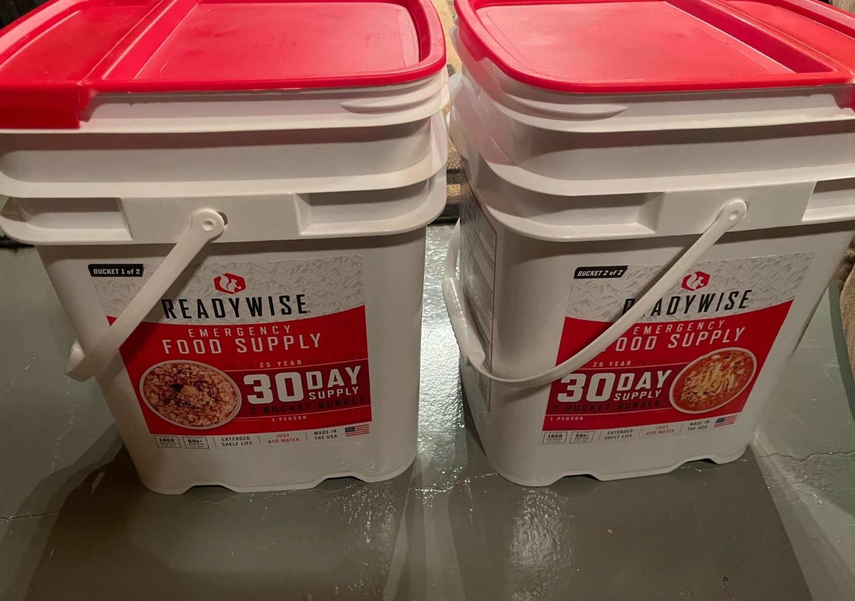 ReadyWise 30 Day Emergency Food Supply - 296 Servings, 2 Buckets, Freeze Dried Protein Meals, Survival Food Storage, Ready to Eat, up to 25 Year Shelf Life customer photo 2