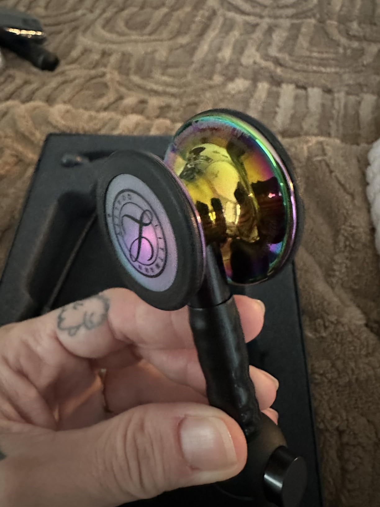 3M Littmann CORE Digital Stethoscope, Our Most Advanced Stethoscope Yet, Up To 40x Amplification, Active Noise Cancellation, In-App Sound Wave Visualization, Black-Finish Chestpiece, 8480 customer photo 2