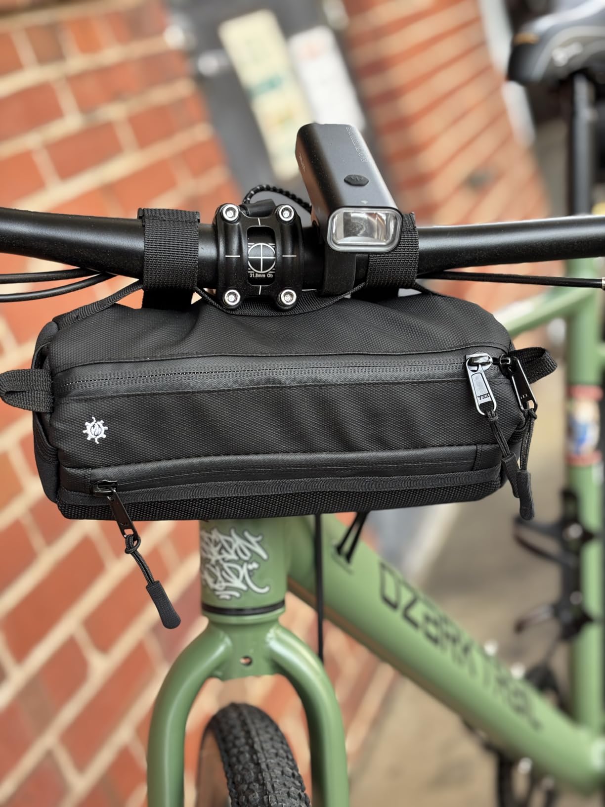 Lumiere & Co. Bike Handlebar Bag - Minimalist Design - 3 Size options, Multiple Colors - Clip Straps, Hook & Loop, Shoulder Strap customer photo 2