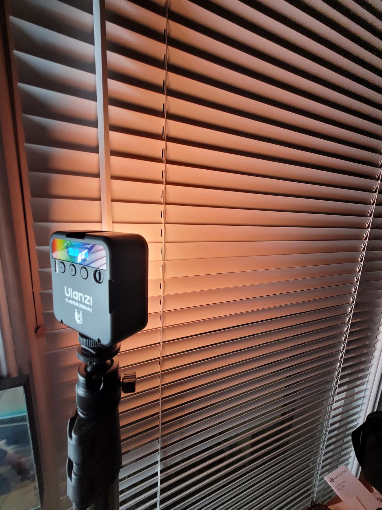 ULANZI VL49 RGB Video Lights, LED Camera Light 360 Full Color Portable Photography Lighting w 3 Cold Shoe, 2000mAh Rechargeable CRI 95+ 2500-9000K Dimmable Panel Lamp Support Magnetic Attraction customer photo 1