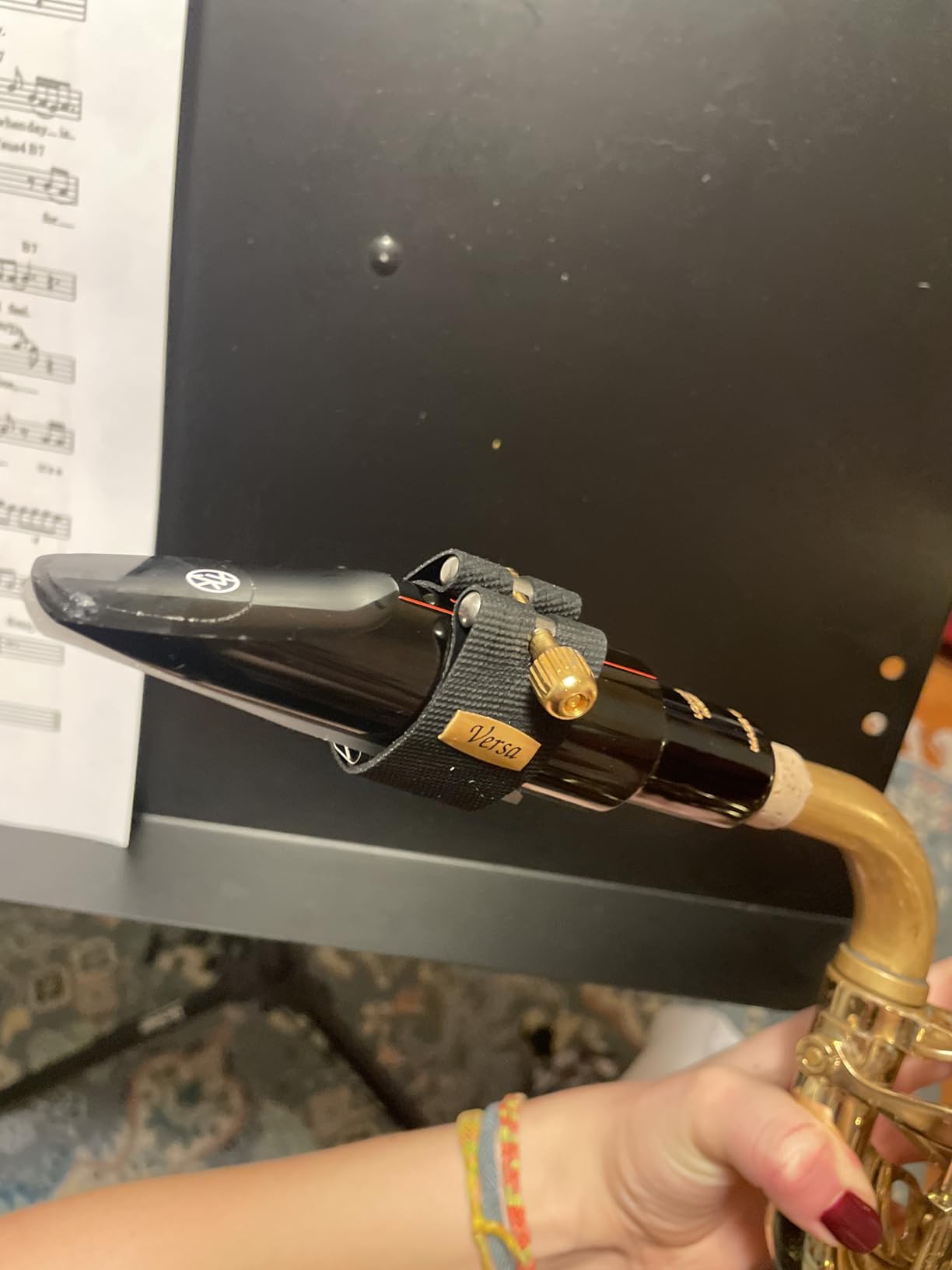 Rovner Ligature & Plastic Cap for Tenor Standard Saxophone - LGX Ligature for Hard Rubber Mouthpiece (LGX-2R) customer photo 1