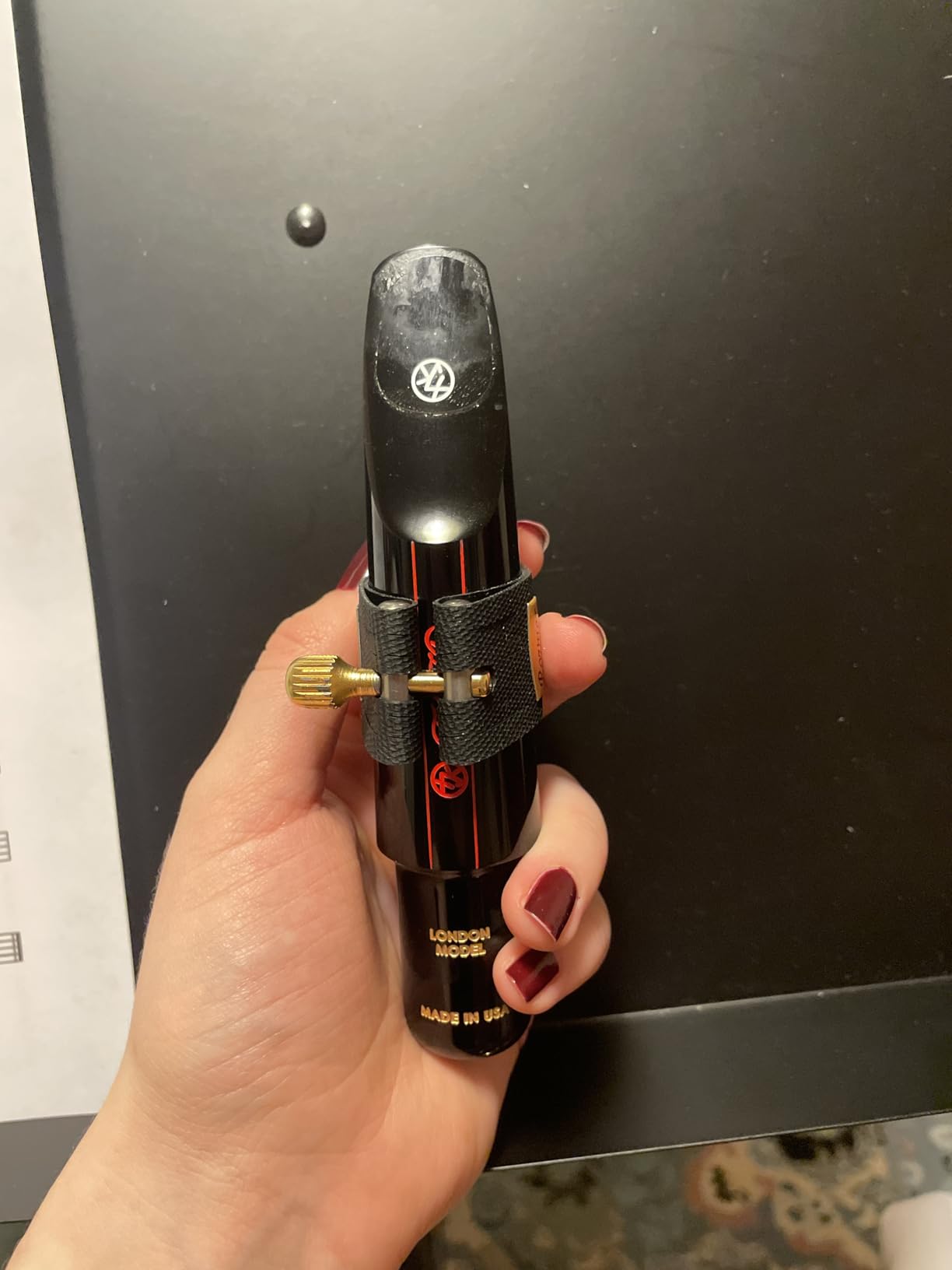 Rovner Ligature & Plastic Cap for Tenor Standard Saxophone - LGX Ligature for Hard Rubber Mouthpiece (LGX-2R) customer photo 2