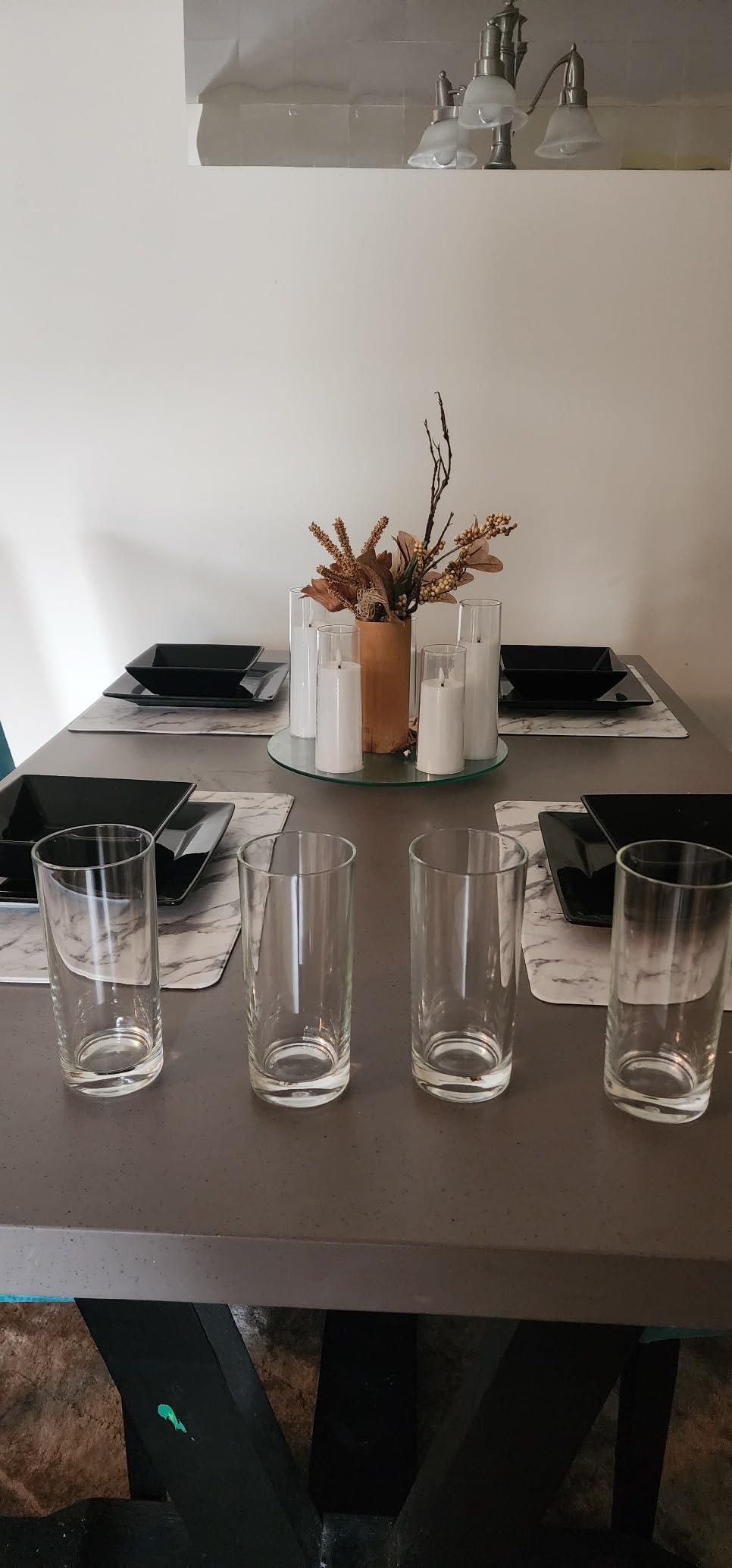 Godinger Old Fashioned Whiskey Glasses, Italian Made Drinking Glasses, Glass Cups, Whiskey Gifts - Set of 4 customer photo 2