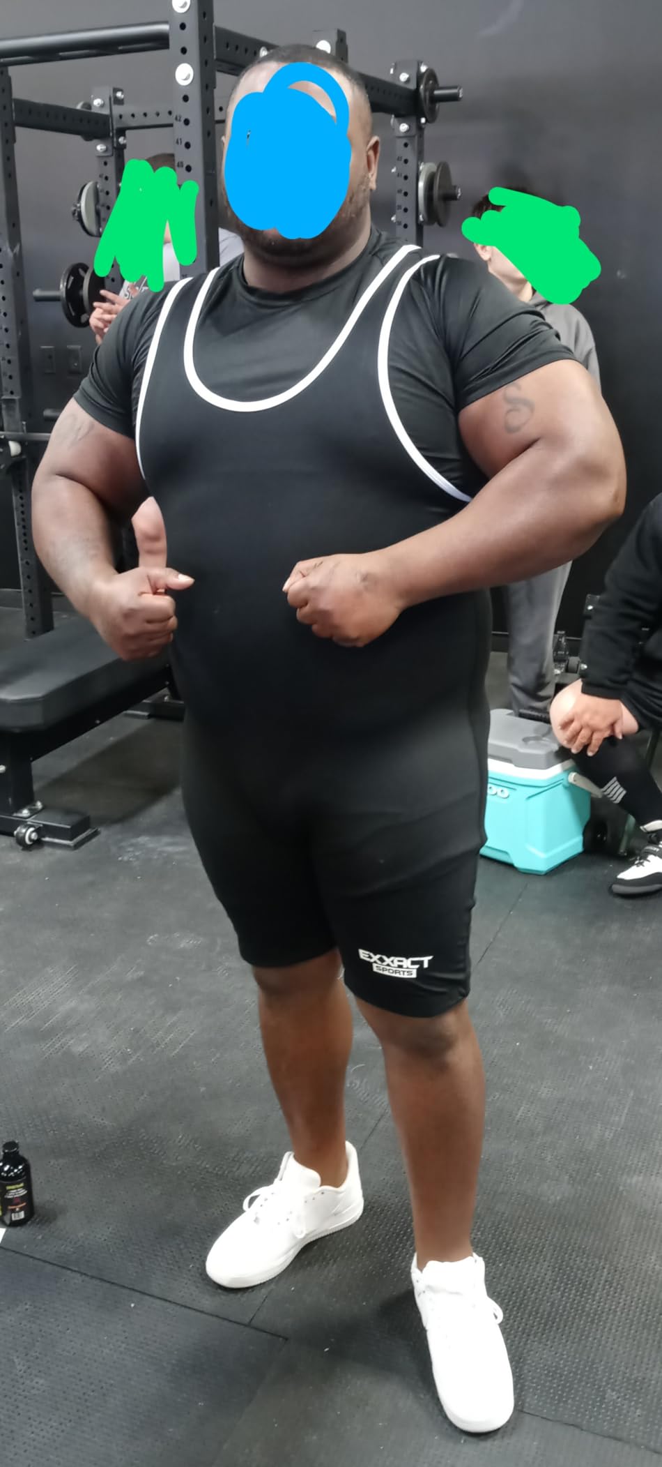 Exxact Sports Men's Wrestling Singlet, High Performance Powerlifting Singlet Wrestling Singlets for Men customer photo 1