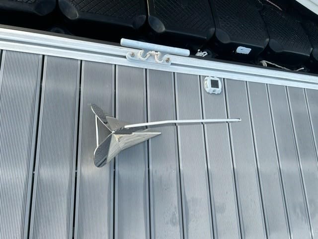 ISURE MARINE Stainless Steel Delta/Wing Style Boat Anchor Heavy Duty Triangular Anchor 11lb / 13lb / 16lb /17.5lb / 22lb / 33lb / 35lb Wing Style Triangle Anchor customer photo 1