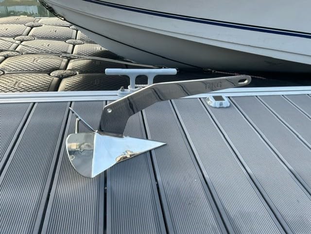 ISURE MARINE Stainless Steel Delta/Wing Style Boat Anchor Heavy Duty Triangular Anchor 11lb / 13lb / 16lb /17.5lb / 22lb / 33lb / 35lb Wing Style Triangle Anchor customer photo 2
