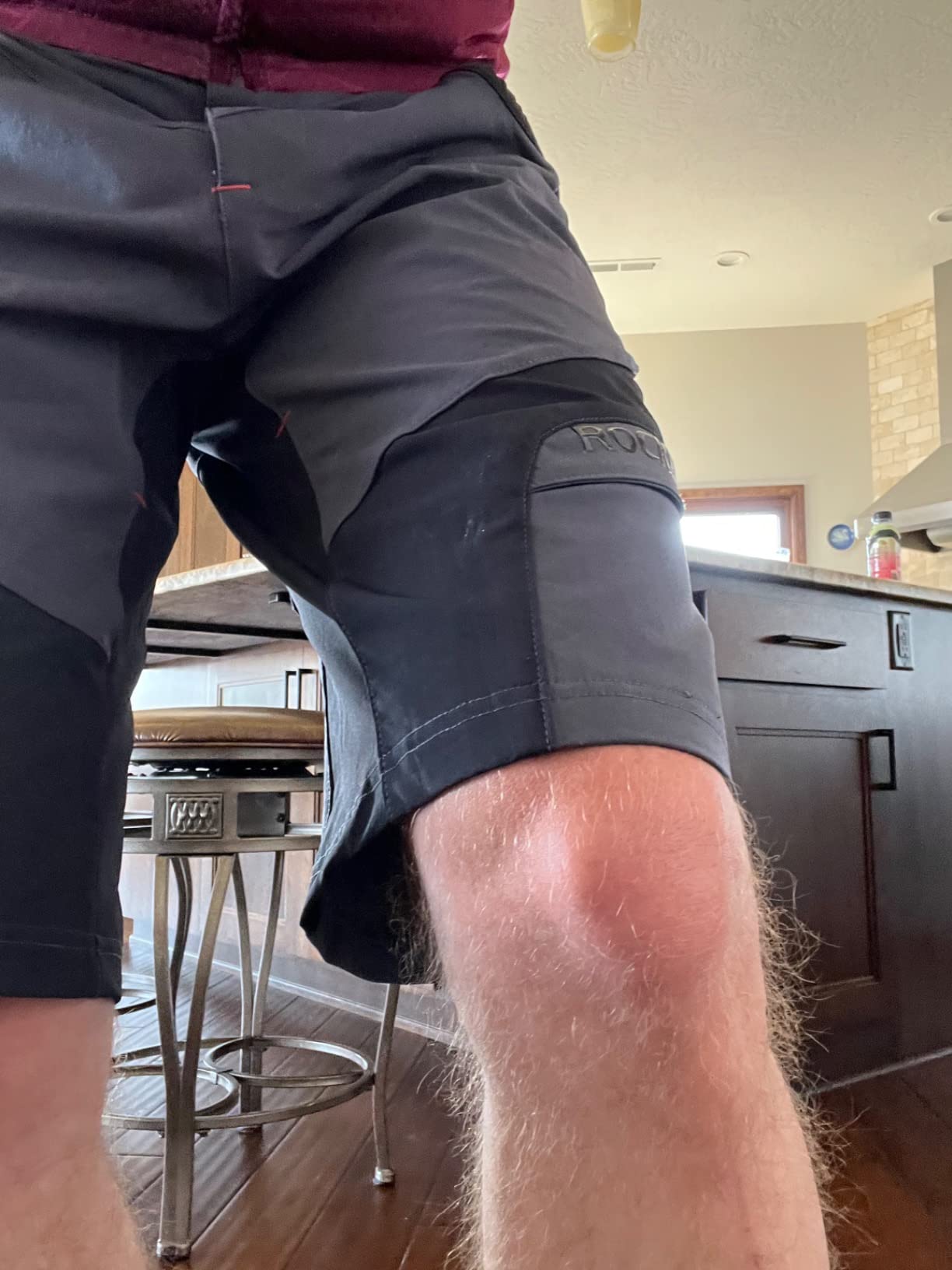 Men's Mountain Bike Shorts with Detachable 4D Padded Liner, Hook-&-Loop Waist & Zipper Pocket Lightweight Baggy customer photo 1