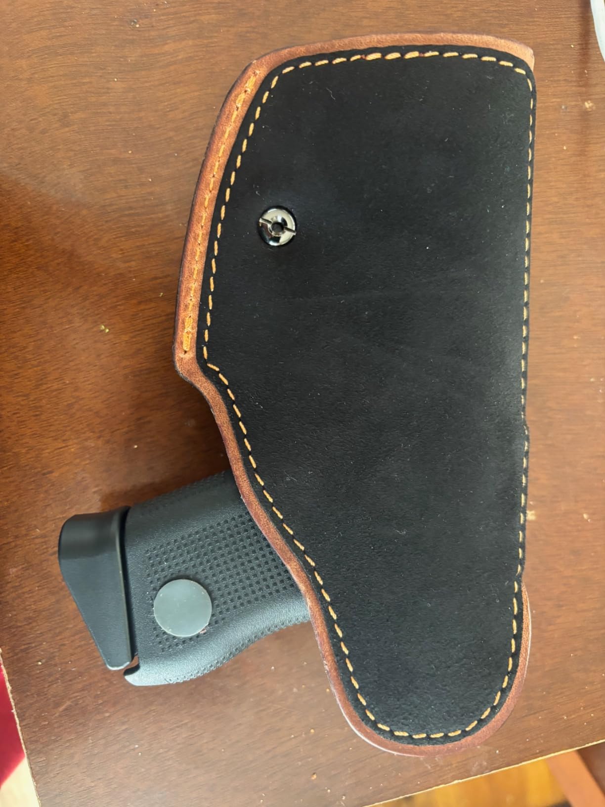 Full Grain Leather IWB Holster Compatible with Glock 17/19/19X/43X, Ruger RXM, Taurus G2C/G3C, Sig P365/P365X/P320/M18/M17, M&P9 Shield Plus, Hellcat & Other Full Size Compact Subcompact Pocket Handgun customer photo 2