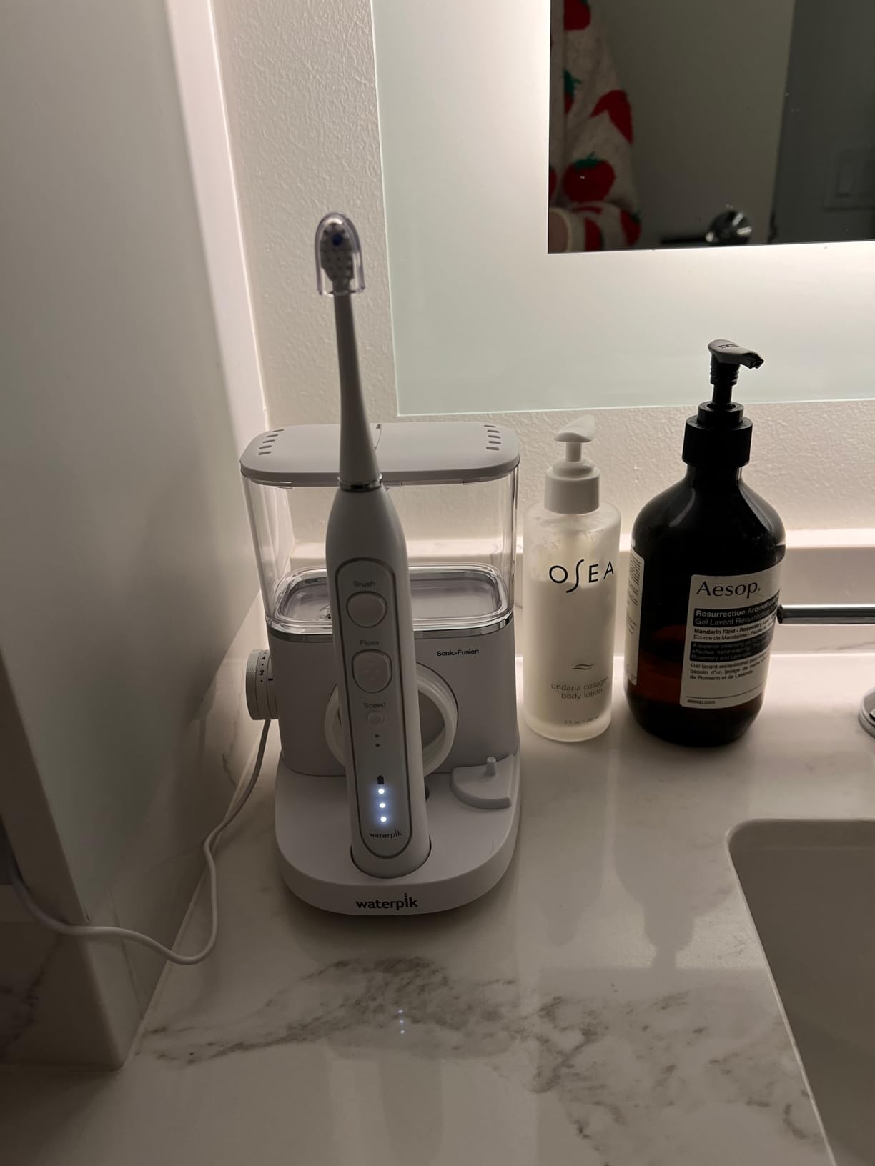 Waterpik Sonic-Fusion Flossing Electric Toothbrush Water Flosser, White | 2-in-1 Combo with 3 Modes for Daily Gum Health & Cleaning Teeth, Braces, Implants, ADA Accepted, SF-04 customer photo 1