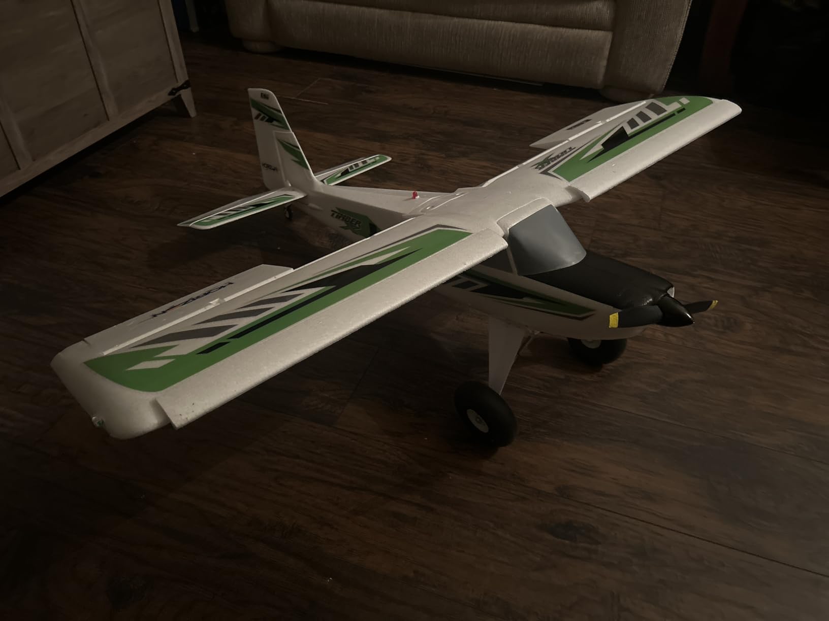 E-flite RC Airplane Timber X 1.2m BNF Basic Transmitter Battery and Charger not included with AS3X and Safe Select customer photo 1