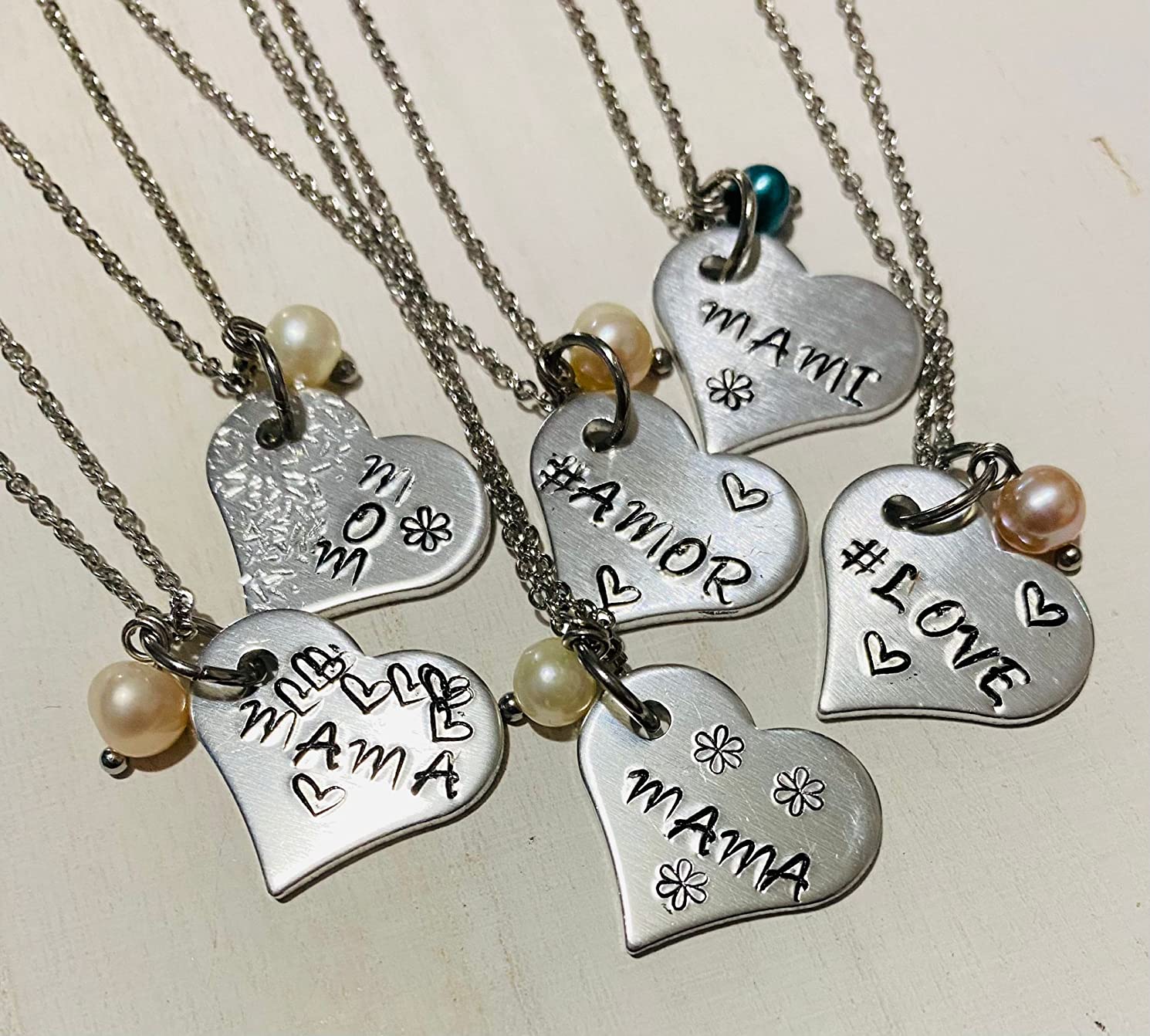 ABBECIAO 50Pack 3/4 inch Metal Stamping Heart Blanks, 0.06 Inch Thick Aluminum Love Tags for Necklace Bracelet Making W/Hole, Both Side Protective Films customer photo 1