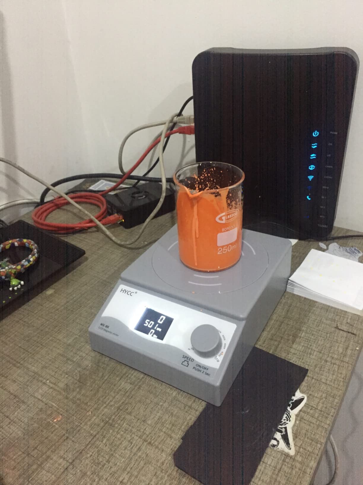 HYCC Digital Magnetic Stirrer Laboratory Stir Plate with Timing Function (LCD Display Stirring Type) customer photo 1