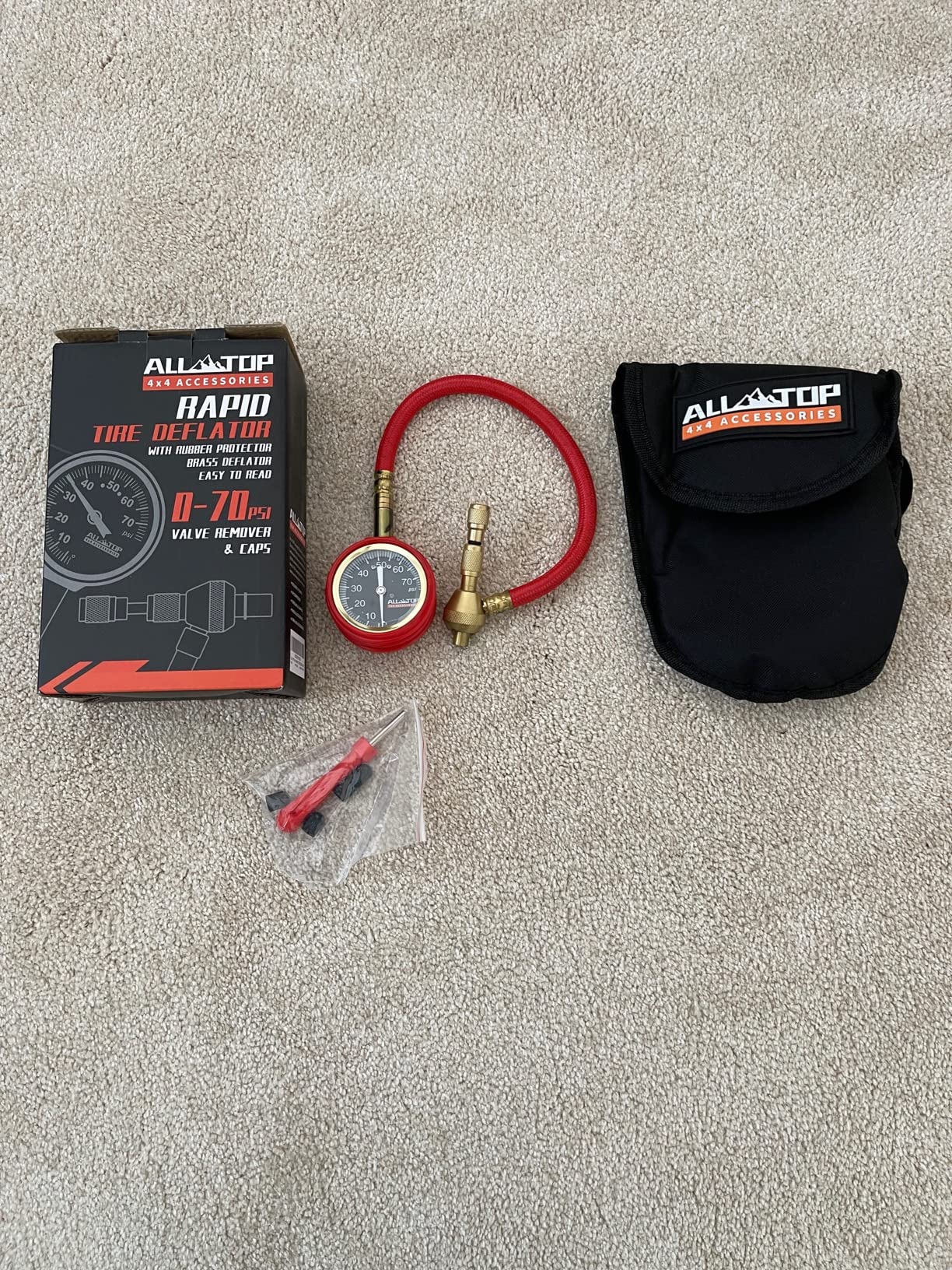 ALL-TOP 4x4 Rapid Tire Deflator Kit 0-70PSI Tire Pressure Gauge/Air Down Master/for Offroad Tire of Jeep, Truck & ATV customer photo 1