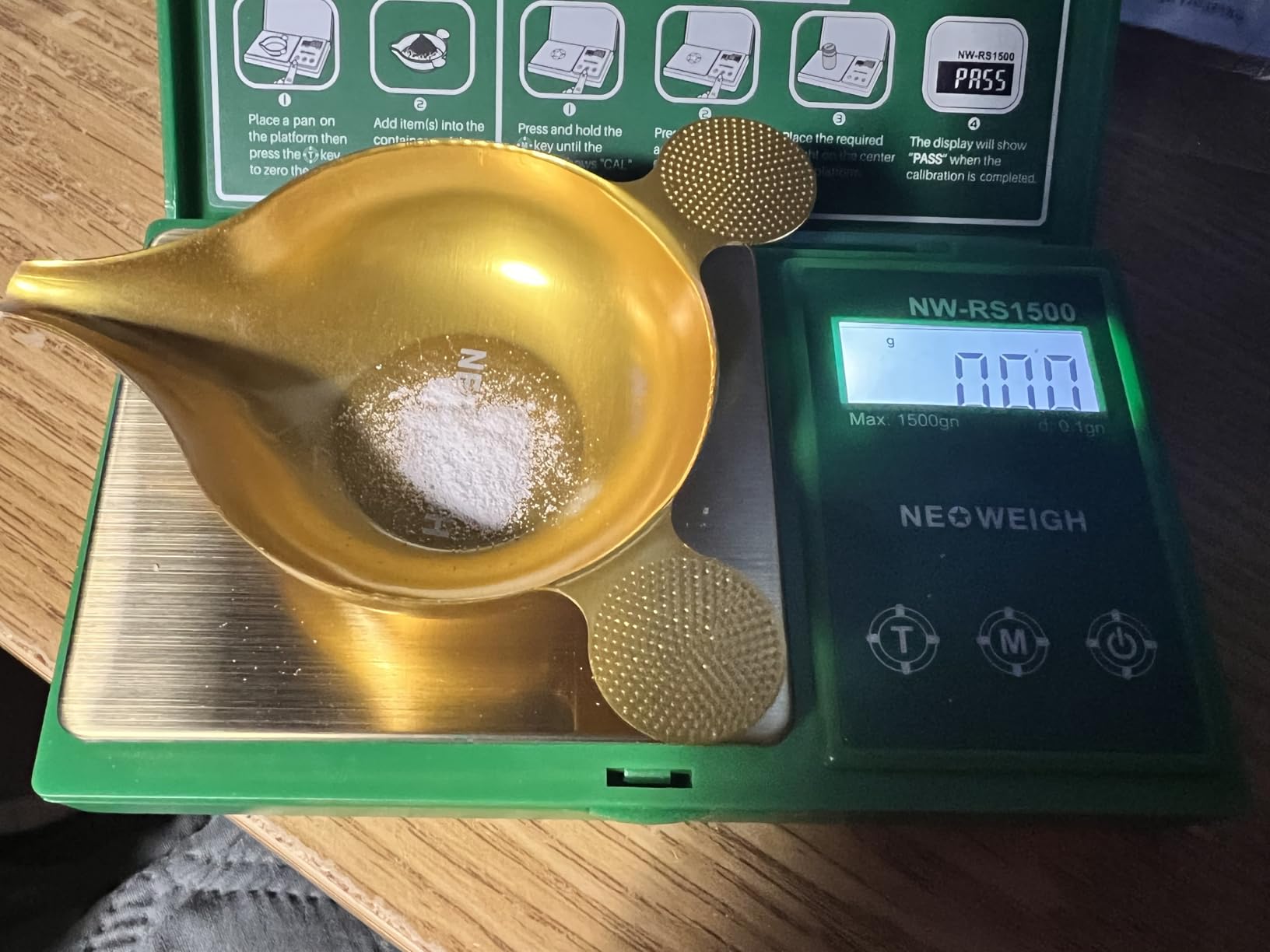 Reloading Scale, Powder Scale for Reloading, 1500 Grains x 0.1 gn, Digital Powder Scale, 100g by 0.01g, Metal Pan, Powder Scoop, 50g Cal Weight (Batteries Included) customer photo 1