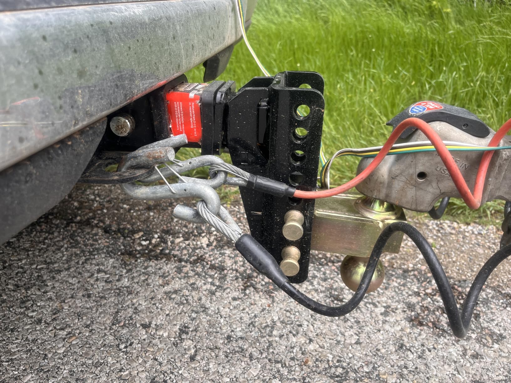 Adjustable Gooseneck Drawbar Trailer Hitch - 20,000 LBS, Fits 2 and 2-5/16 Inch Balls, US Gov Tested & Certified customer photo 2