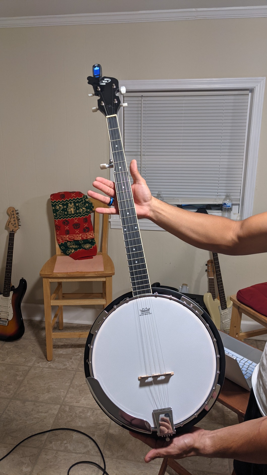 Pyle Banjo Kit with Remo Head and Sapele Resonator, 39