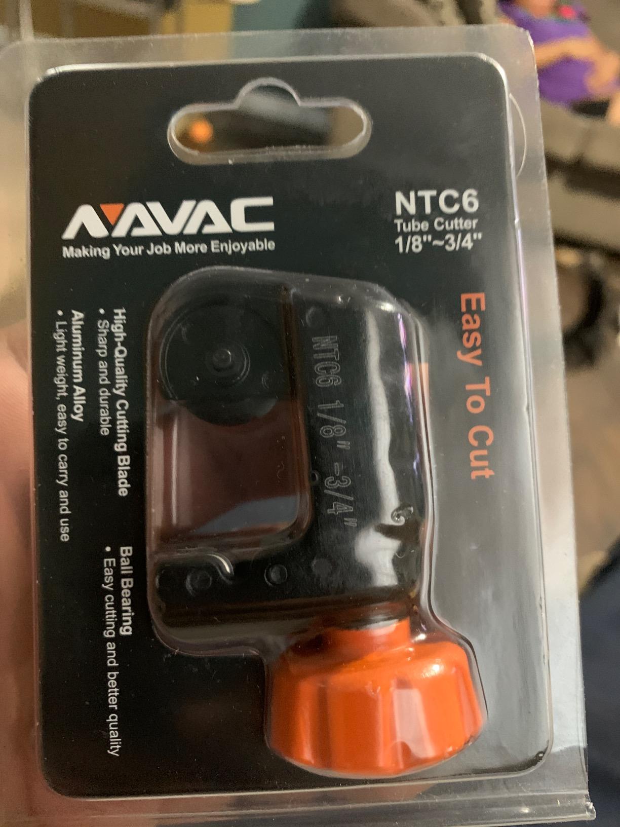 NAVAC NTC12 Tube Cutter | 1/8