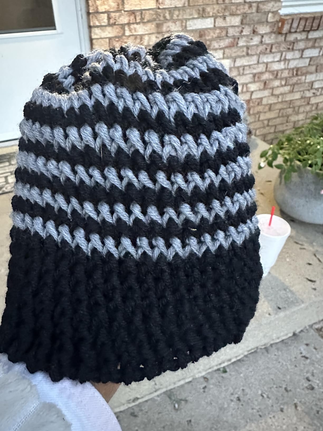 100% Merino Wool Yarn, 6-Ply Luxurious and Soft Yarn for Hand Knitting & Crocheting, 1.76 OZ/50g, 127 yds/116 Meters (Green, 1 Ball) customer photo 2