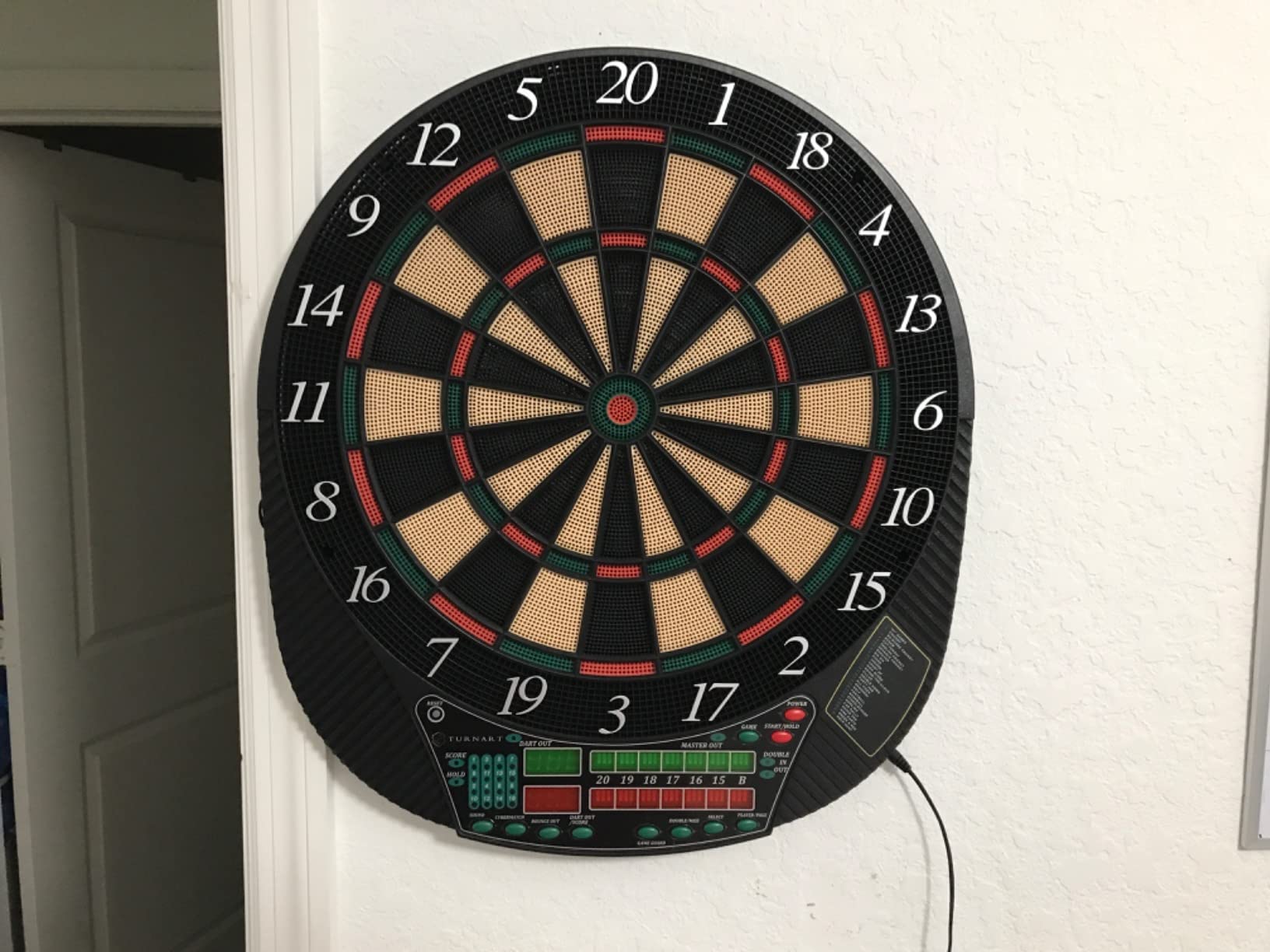Turnart Electronic Dart Board - Dart Board Electronic Scoreboard for 16 Players - LED Display customer photo 1