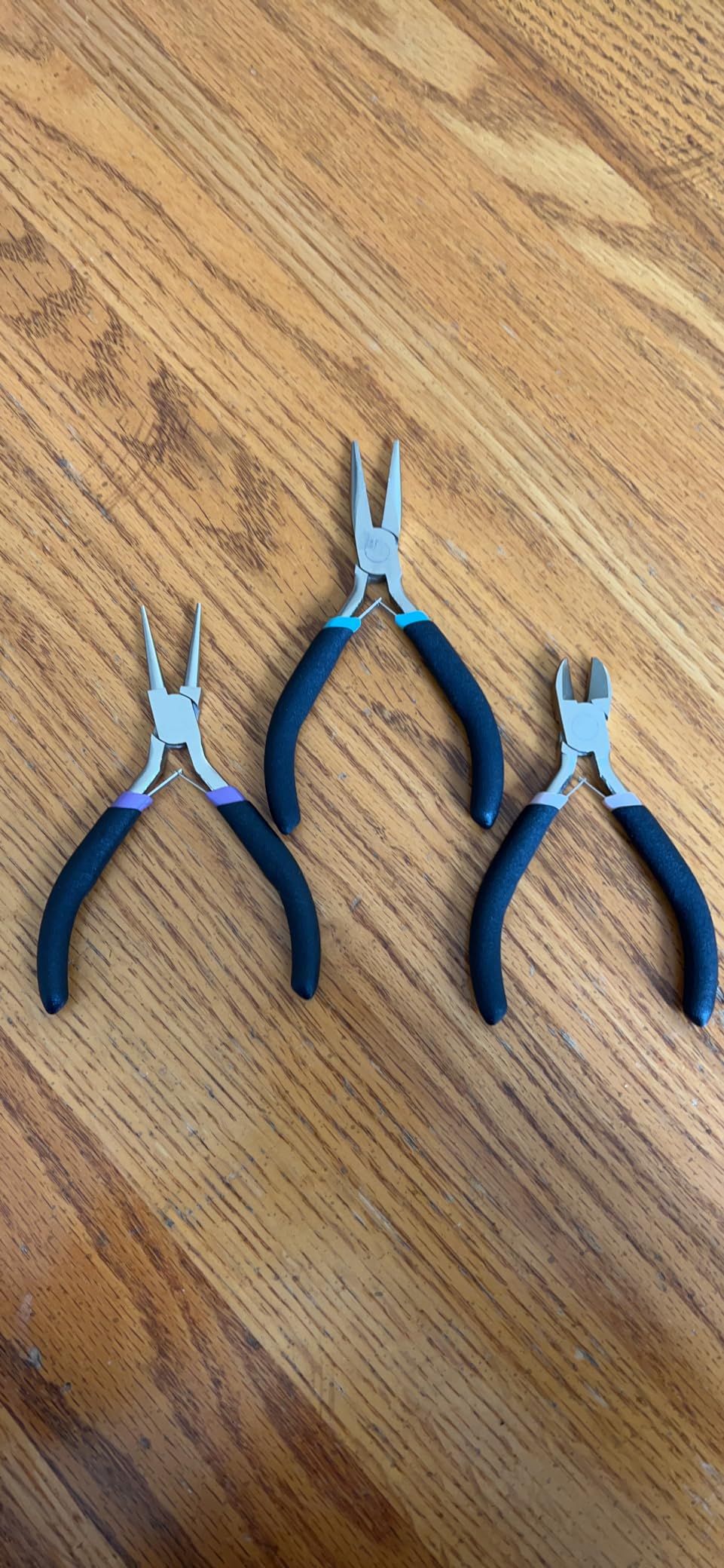 Jewelry Pliers Set, Paxcoo 3Pcs Jewelry Making Tools Kit includes Needle Nose Pliers, Round Wire Cutters for Supplies, Wrapping, DIY Crafts, Beading customer photo 2