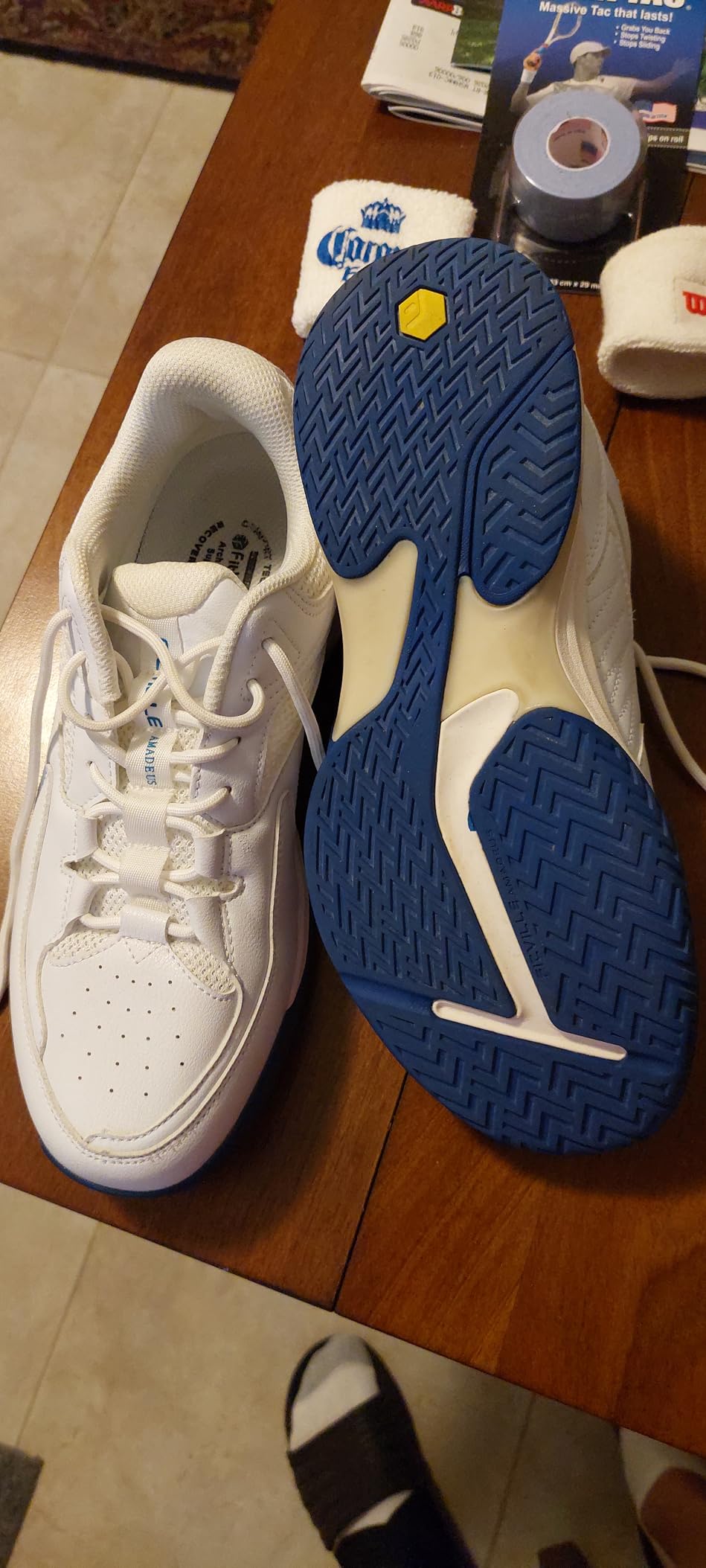 Men's Wide Pickleball Shoes All Court Tennis Shoes with Arch Support for Plantar Fasciitis customer photo 1
