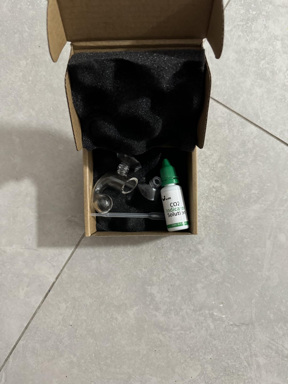 Glass Nano CO2 Drop Checker with Solution for Planted Aquarium System - CO2 Concentration Monitor Set (Nano Drop Checker with Solution) customer photo 1