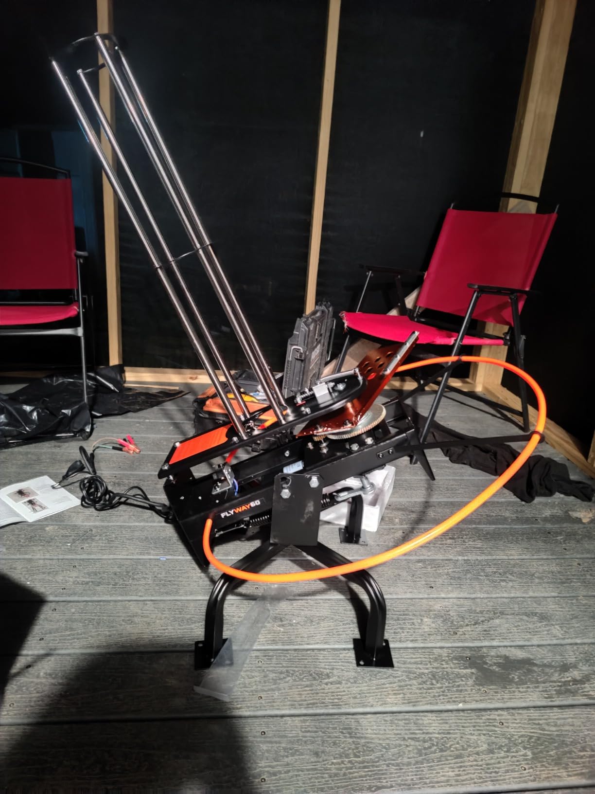 Do All Outdoors Flyway 60-60 Clay Automatic Clay Pigeon Thrower - Heavy Duty Skeet Thrower Machine with Wireless Remote Launch Controller customer photo 2
