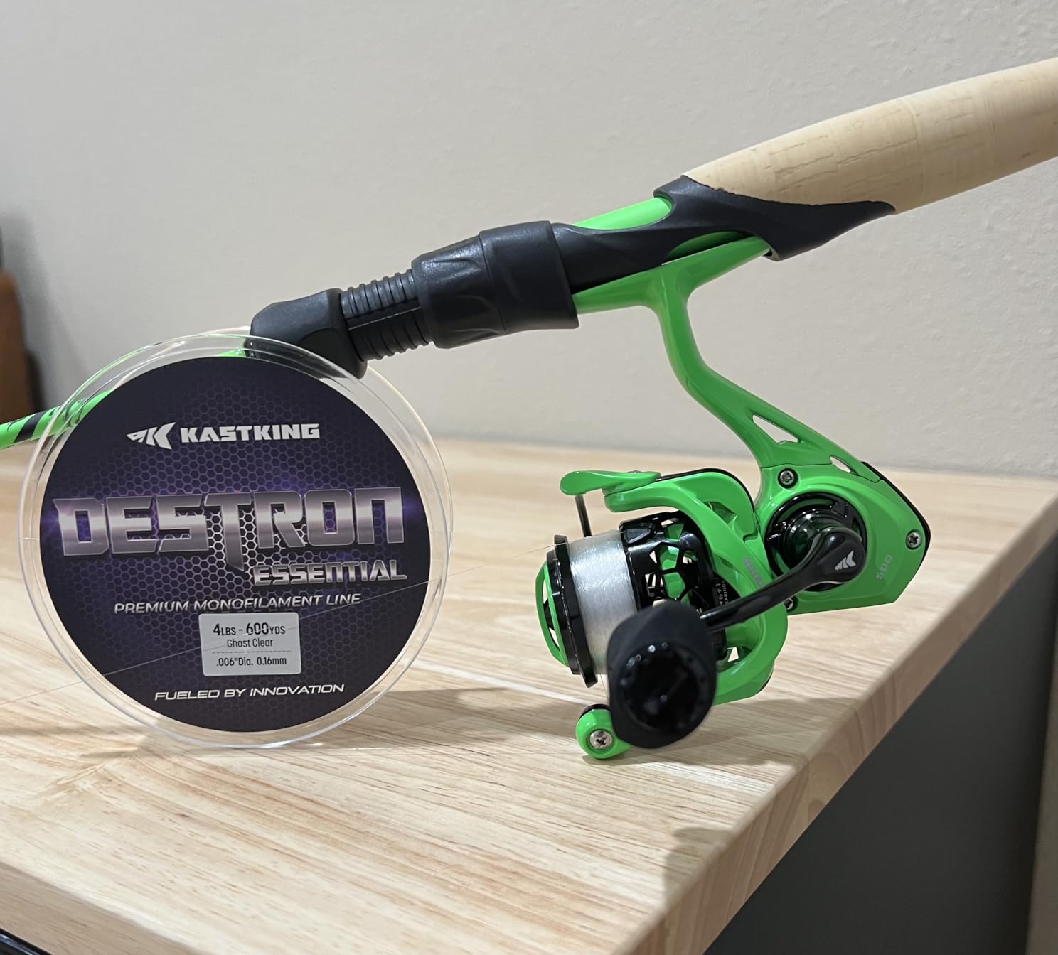 KastKing Zephyr Spinning Reels - 7+1/6+1 BB - Carbon Fiber Drag - Stainless Steel Shaft - Aluminum & CNC Spool - Black/Green/Orange - Sizes 500/1000 SFS - ICE Fishing Ready Reels customer photo 2