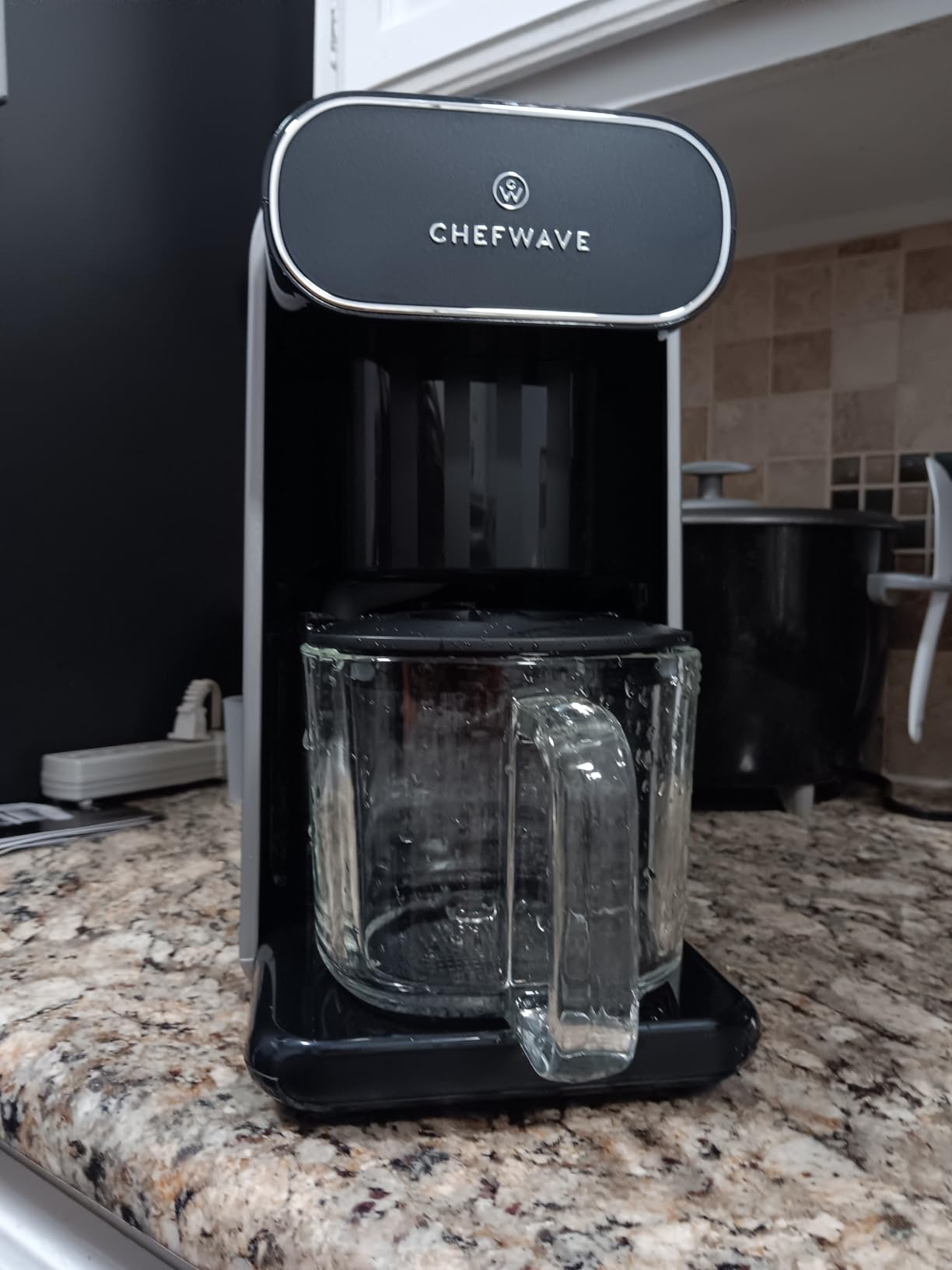 ChefWave Milkmade Non-Dairy Milk Maker, 6 Plant-Based Programs, Auto-Clean, Almond Oat Soy Cashew Coconut Macadamia, 1000W, (Silver/Black) customer photo 1