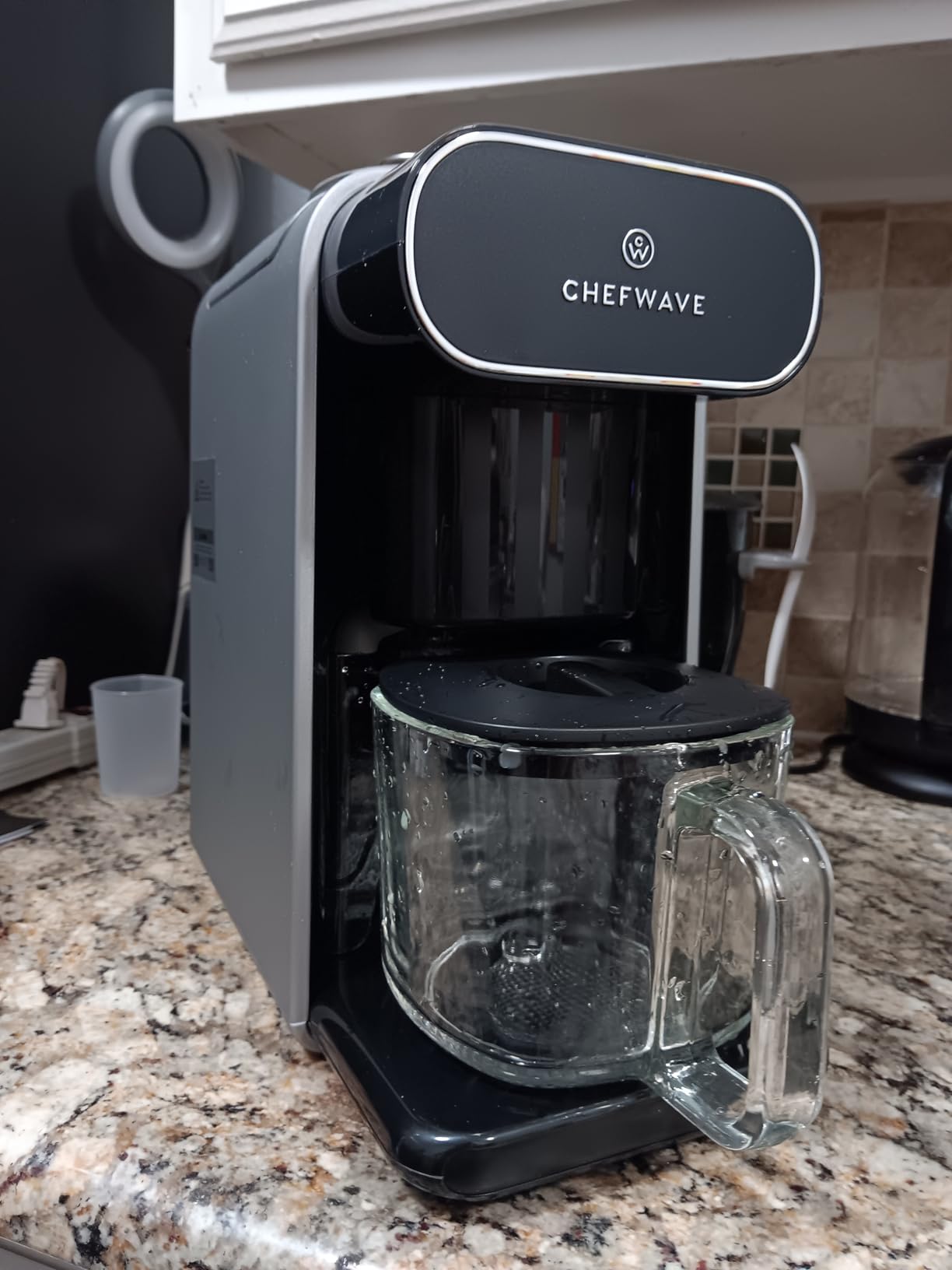 ChefWave Milkmade Non-Dairy Milk Maker, 6 Plant-Based Programs, Auto-Clean, Almond Oat Soy Cashew Coconut Macadamia, 1000W, (Silver/Black) customer photo 2