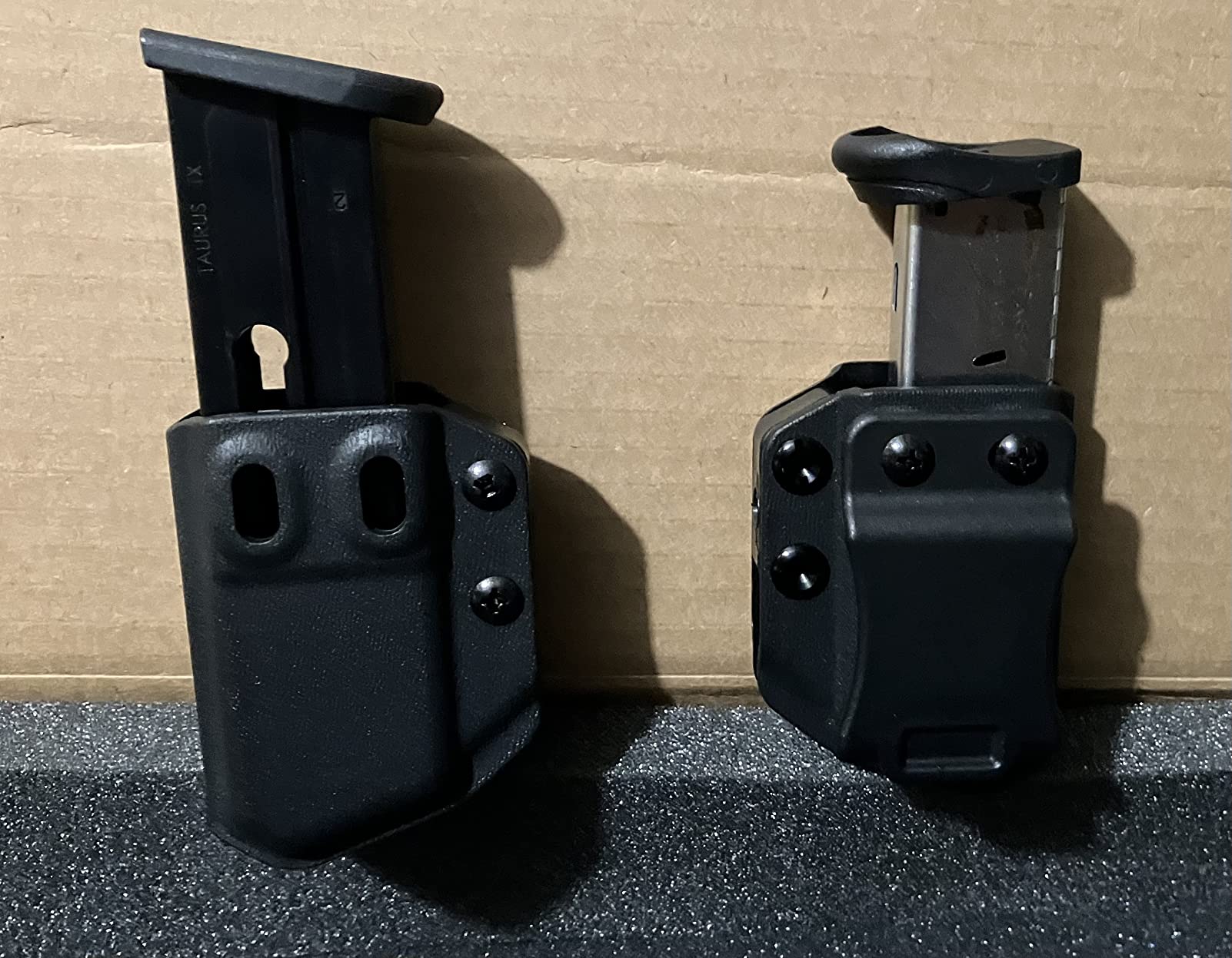 Aecktech 2 Pack Universal Mag Carrier IWB/OWB Magazine Holster Fits: 9mm/.40 Double/Single Stack|.45ACP Double/Single Stack,for Right & Left Hand Ambidextrous Concealed Carry customer photo 2