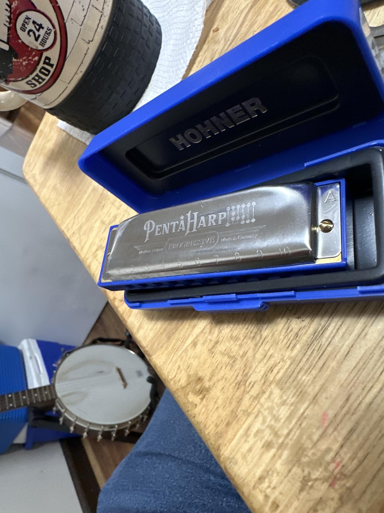 Hohner Accordions Hohner Harmonica Pentaharp Harmonica, Key of A Minor, Stainless steel (M21BX-AM) customer photo 1