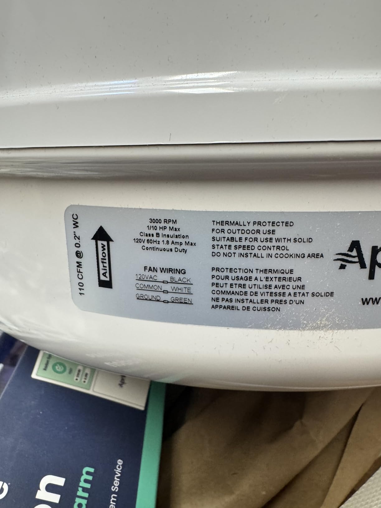 Aprilaire ARN25K Radon Mitigation Kit, 1500 and 2500 Sq. Ft., Basement, Crawlspace, Slab Application, Quiet Performance, Indoor/Outdoor, Commercial/Residential, Manometer, System Alarm customer photo 1