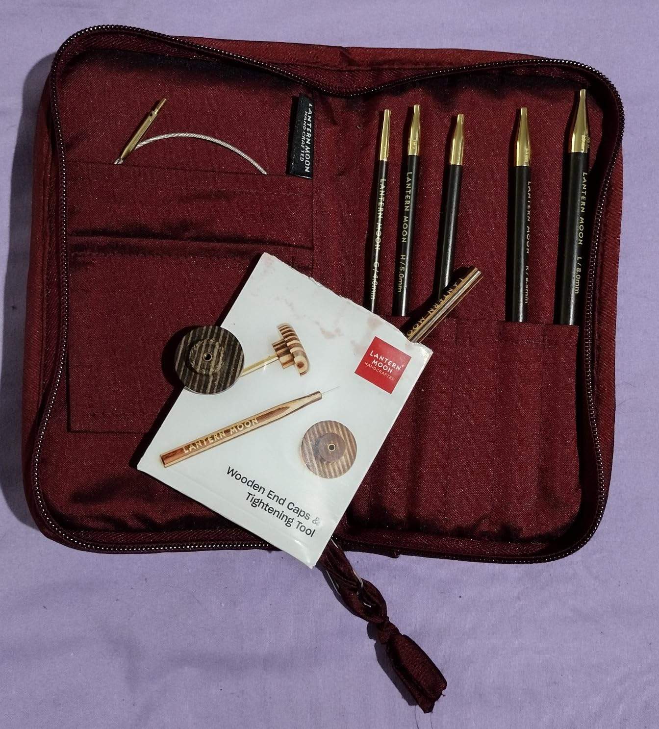 Lantern Moon Bequest Tunisian Crochet Hook Set | 6 US Sizes (G to L) customer photo 2