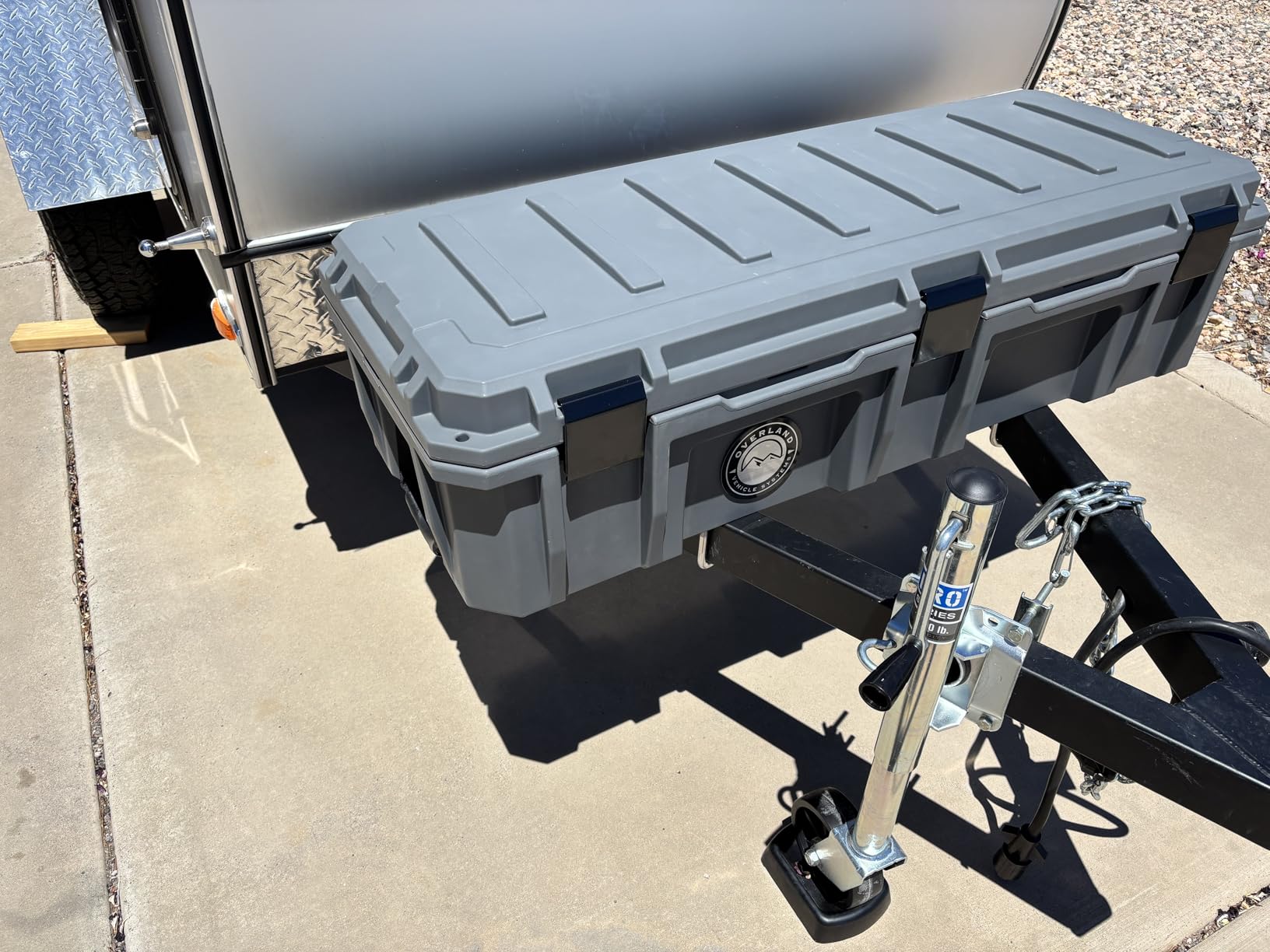 Overland Vehicle Systems 40100021 Dark Gray 117 QT Dry Box Storage with Drain and Bottle Opener | Waterproof Seal | Heavy-Duty Latches and Nylon Handles | Keeps Gear Safe, Dry and Organized customer photo 1