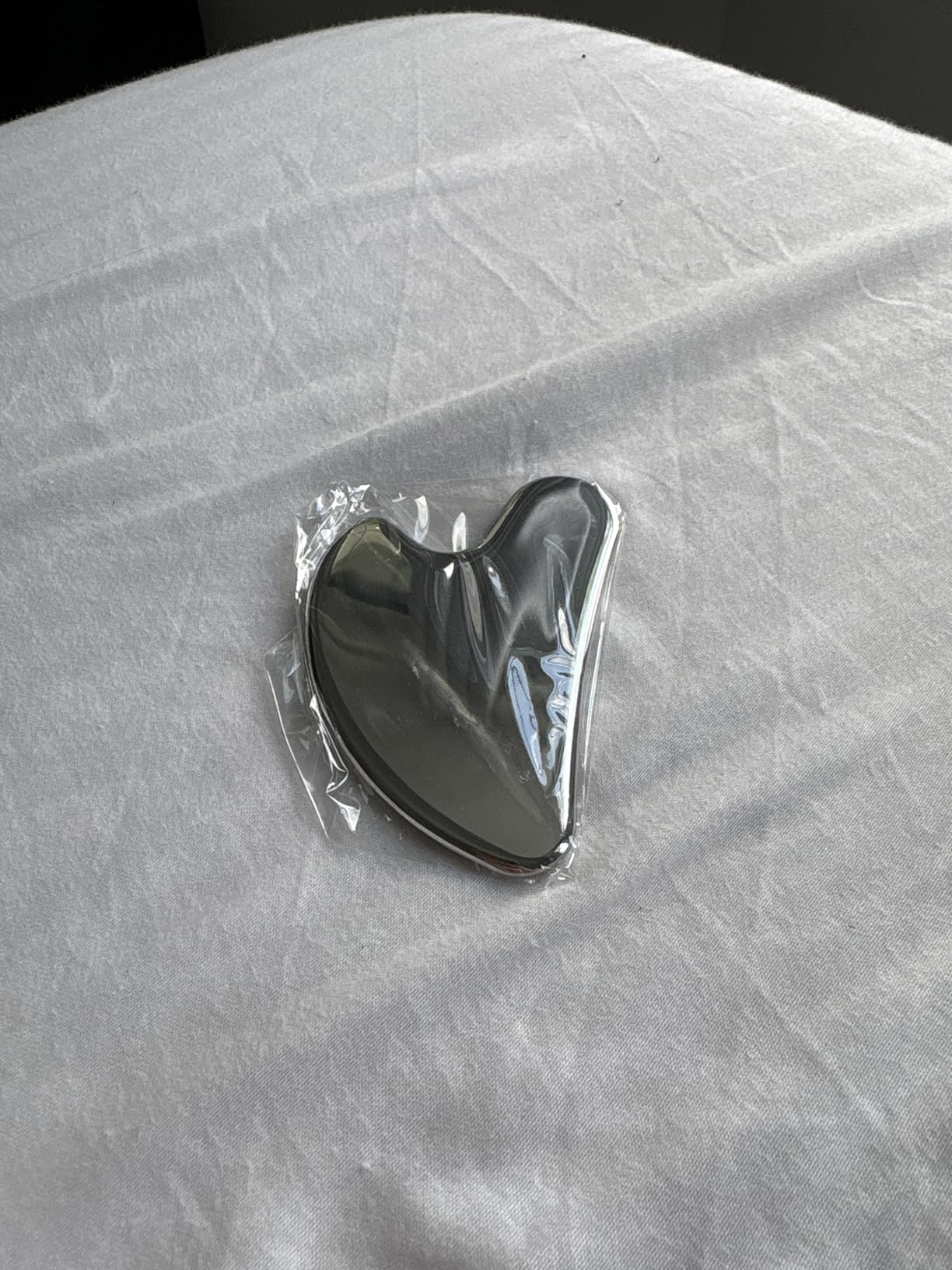 Rena Chris Gua Sha Facial Tools, Stainless Steel Guasha Tool for Acupuncture, Manual Massage Tool for Jawline Sculpting and Puffiness Reducing, Gua Sha Facial Massage Tool, Skin-Care Gift (Silver) customer photo 1