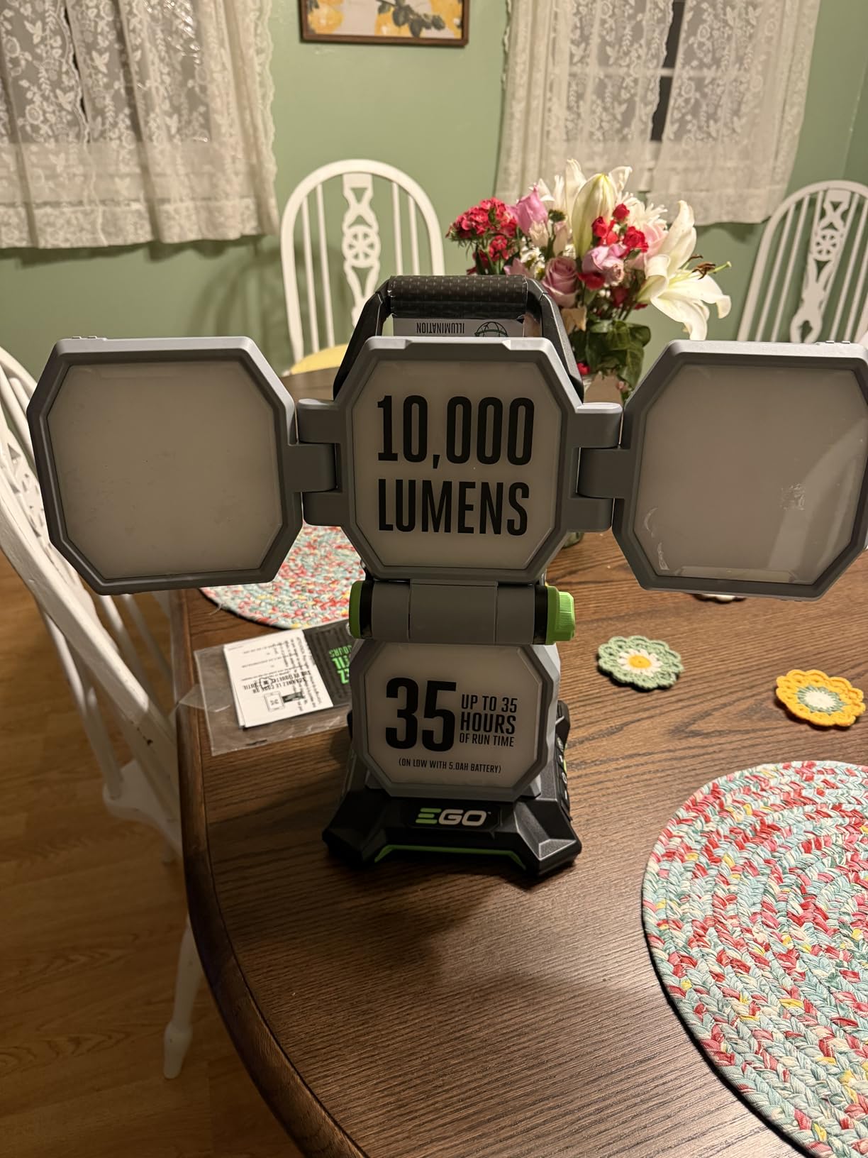 EGO POWER+ Portable Light, Rechargeable, Up to 10,000 Lumens Work Light, Battery and Charger Not Included - LT1000 customer photo 2