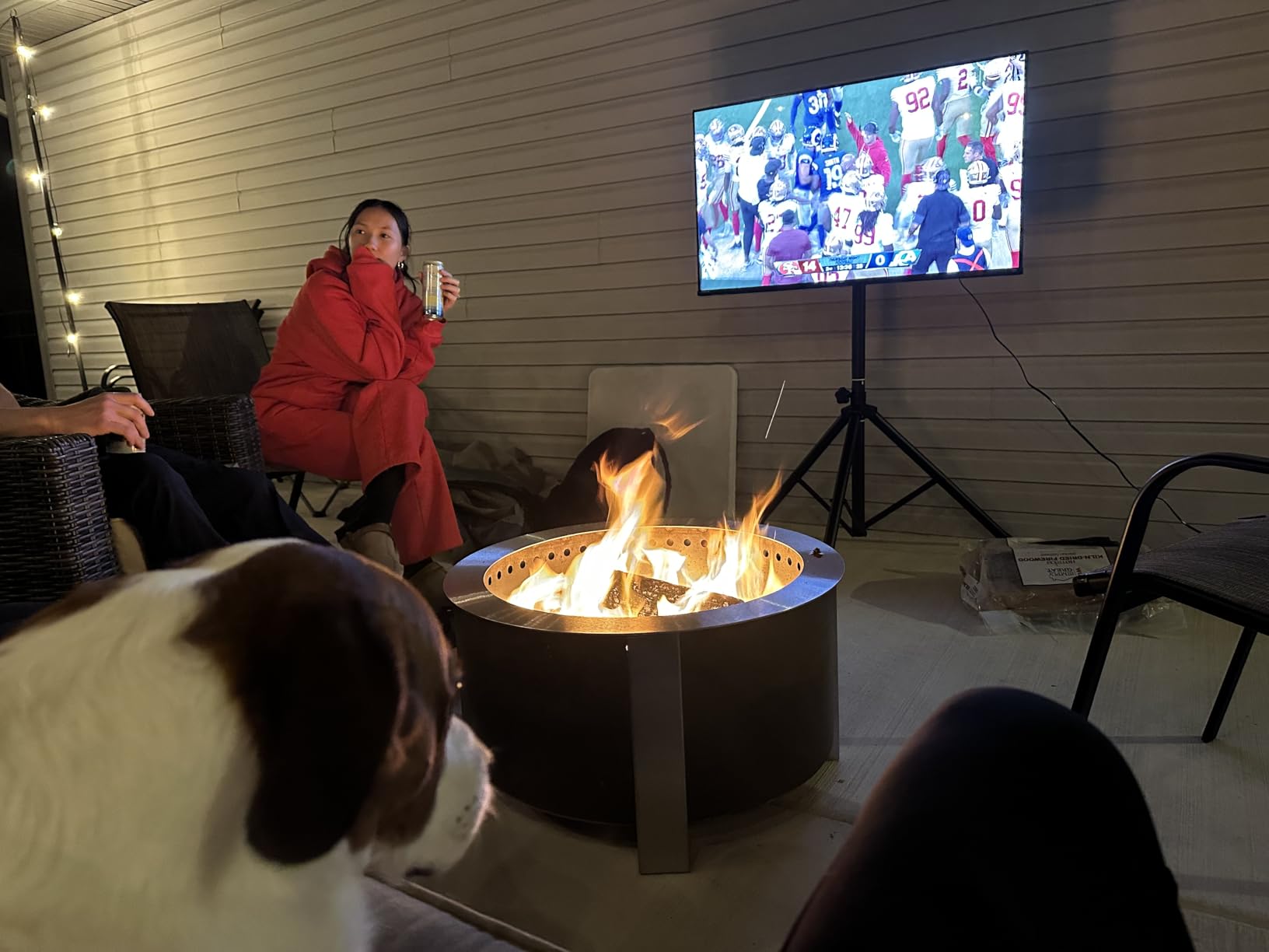 Breeo Smokeless Fire Pit (X Series 24, Corten Steel) customer photo 2