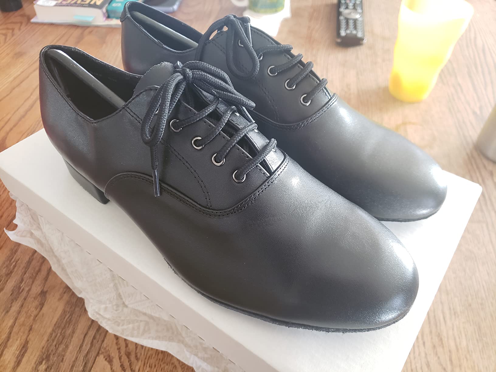 Very Fine Mens Wide Adrian Leather Ballroom Salsa Tango Waltz Latin Smooth Swing Dance Shoe Black customer photo 1