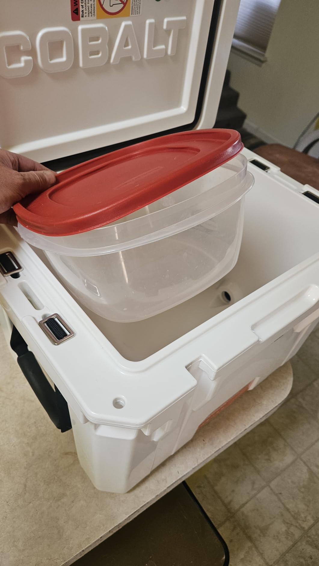 Cobalt 25 Quart Roto-Molded Super Ice Cooler | Large Ice Chest Holds Ice Up to 3 Days | customer photo 2
