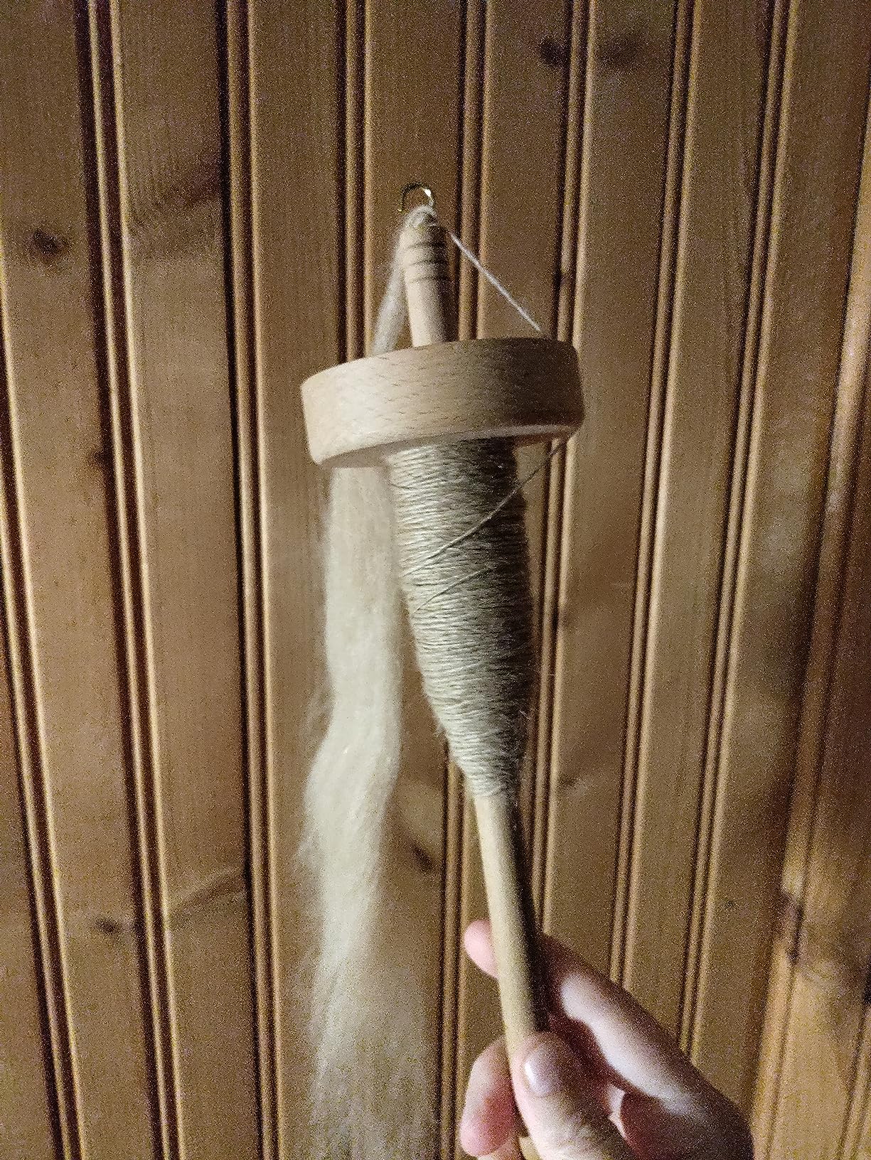 Baby Alpaca Fiber for Spinning, Blending, Felting & Dyeing. Natural Combed Top Roving, White. customer photo 1