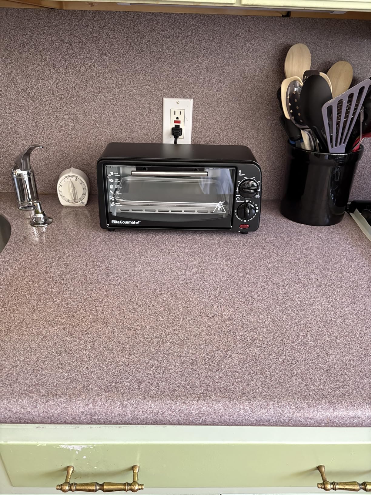 Elite Gourmet ETO236 Personal Compact 2 Slice Countertop Toaster Oven with 15 Minute Timer & Adjustable Temperature customer photo 2