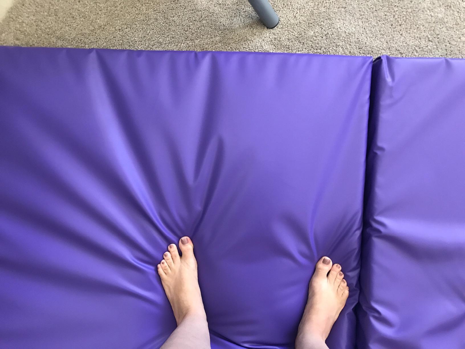 Z Athletic Open Cell Landing Folding Mat for Gymnastics, Tumbling, Cheerleading, Martial Arts, and More, 6 Ft x 3 Ft x 4 In customer photo 2