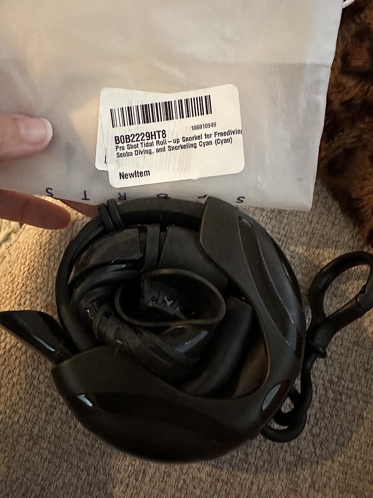 Pro Shot Tidal Roll-up Snorkel for Freediving, Scuba Diving, and Snorkeling customer photo 1