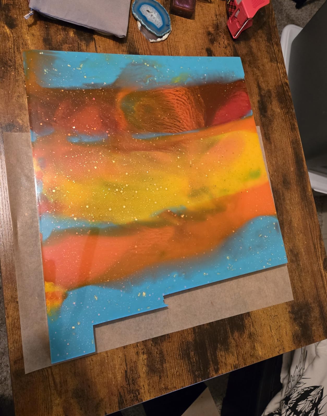 LET'S RESIN Ocean White Epoxy Resin Pigment 167g/5.89oz, High Concentrated Pigment Paste for Epoxy Resin & UV Resin, UV Resistant Opaque Pigment for Creates Cells & Lacing, 3D Flower Resin Coasters customer photo 2