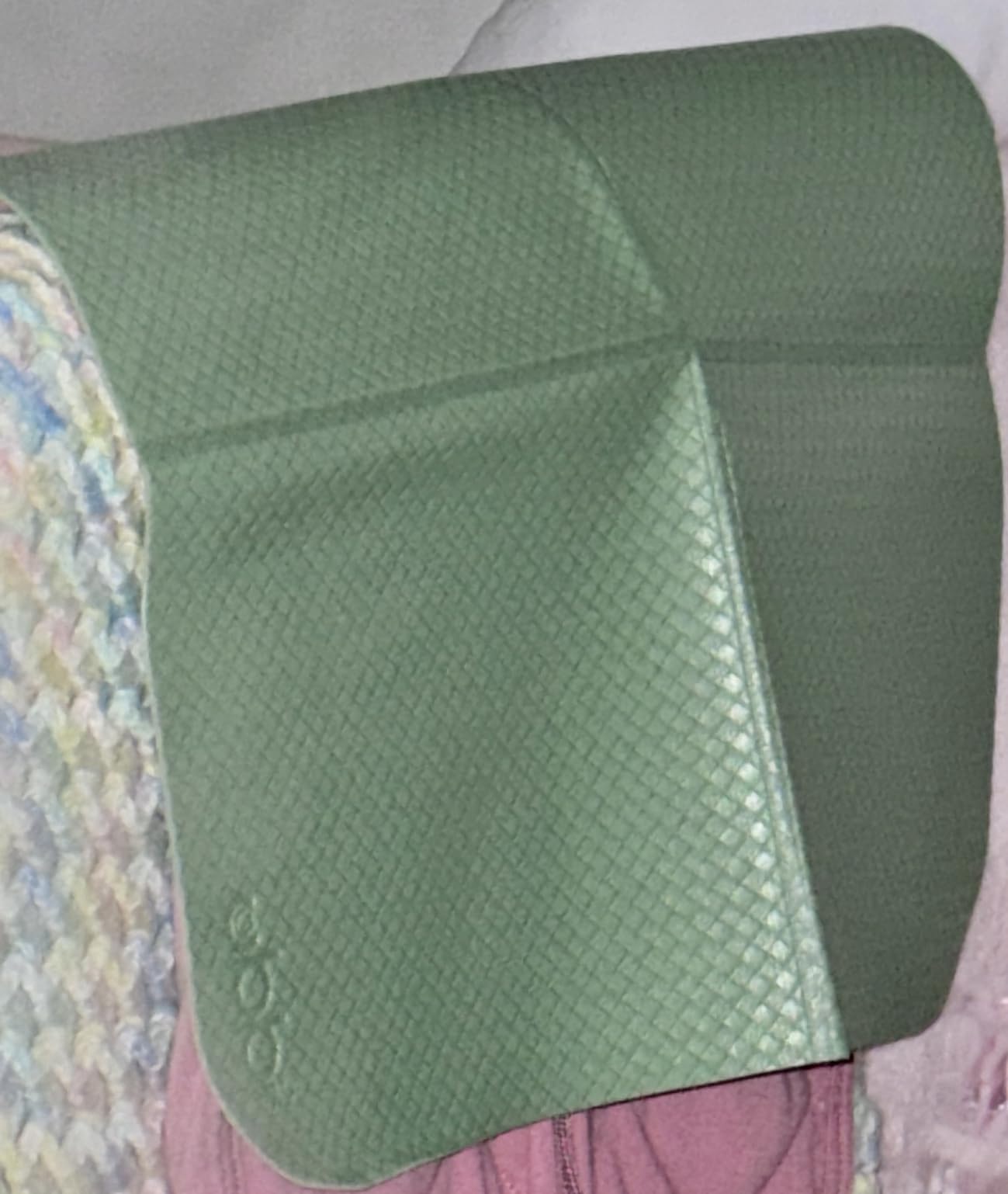 Ubbi On-the-Go Diaper Changing Baby Mat, Soft and Comfortable, Must Have for Newborns, Easy to Clean, Portable Folding Pad, Infant Traveling Accessories, Sage Green, 16