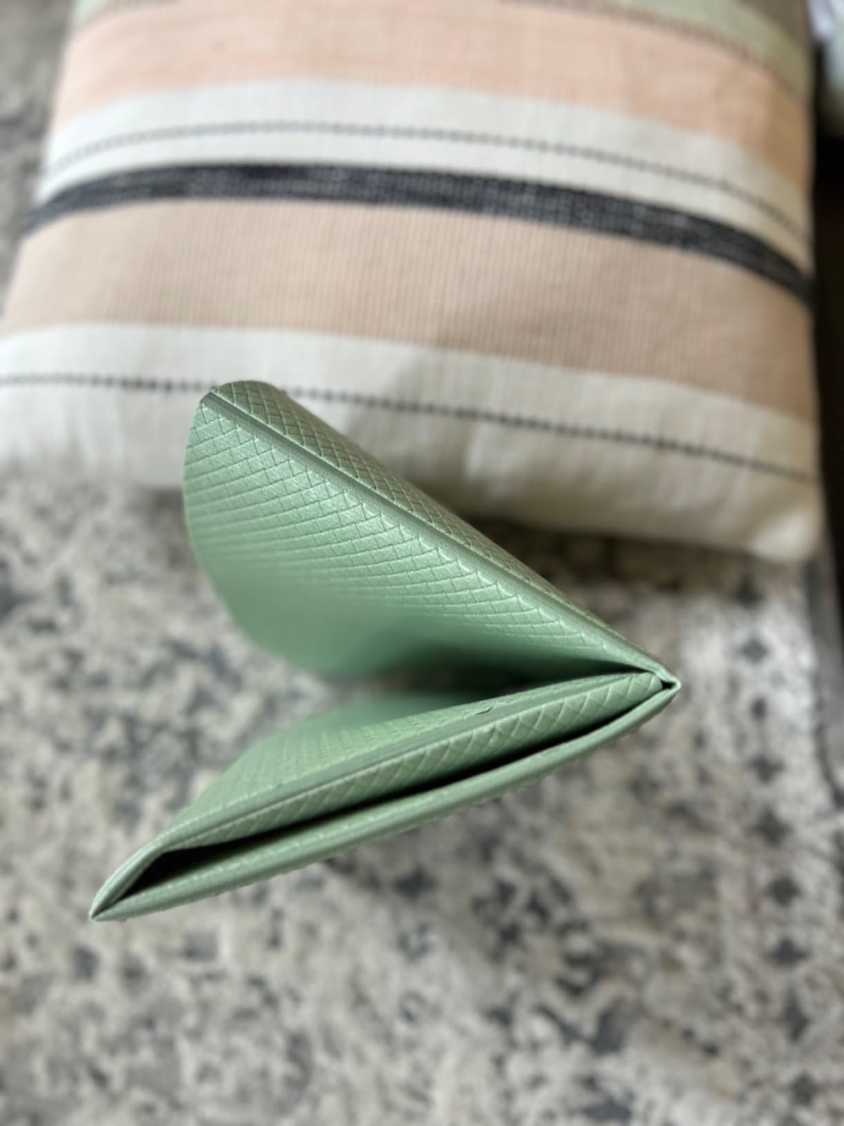 Ubbi On-the-Go Diaper Changing Baby Mat, Soft and Comfortable, Must Have for Newborns, Easy to Clean, Portable Folding Pad, Infant Traveling Accessories, Sage Green, 16